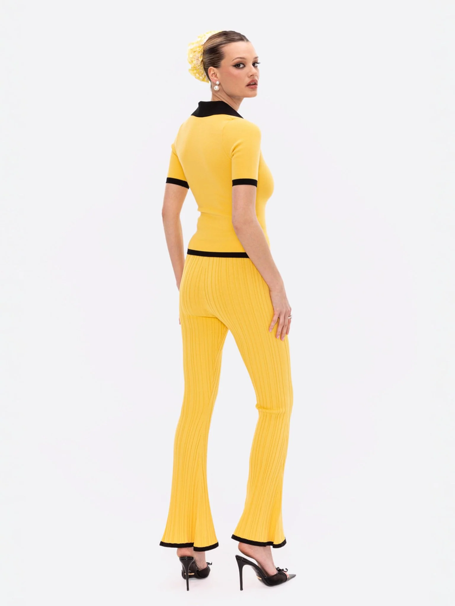 Hazel Polo Top (Yellow) - Image 7