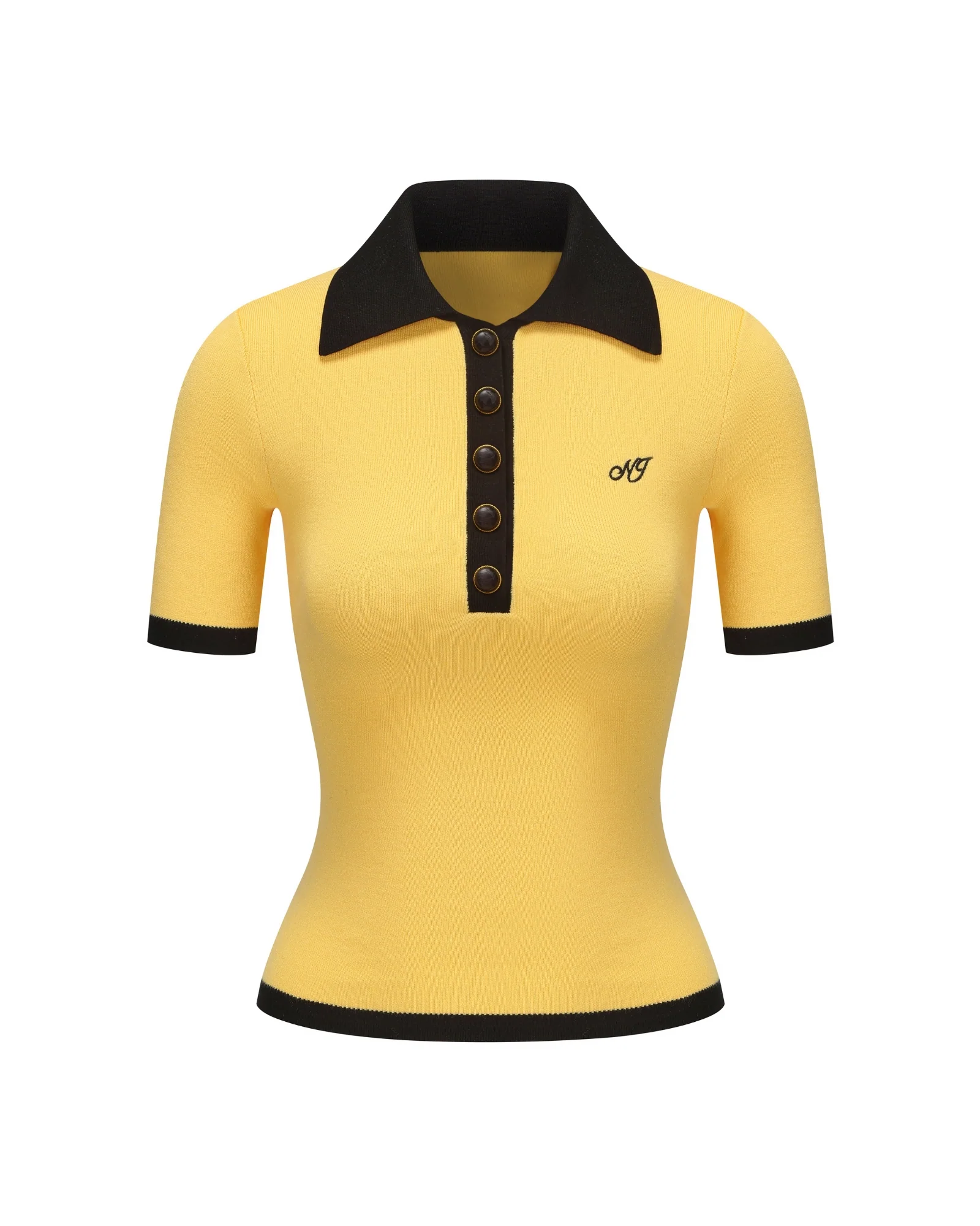 Hazel Polo Top (Yellow) - Image 9