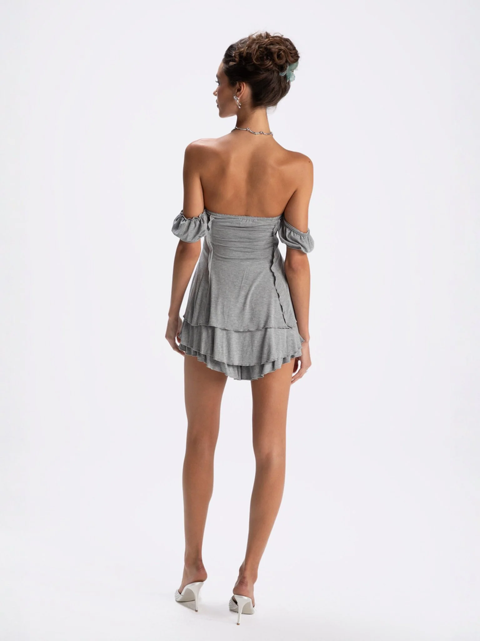 Heidi Top + Skirt (Grey) (Final Sale) - Image 5