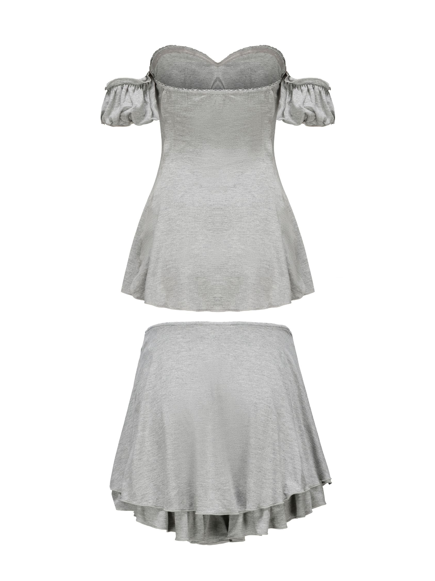 Heidi Top + Skirt (Grey) (Final Sale) - Image 7