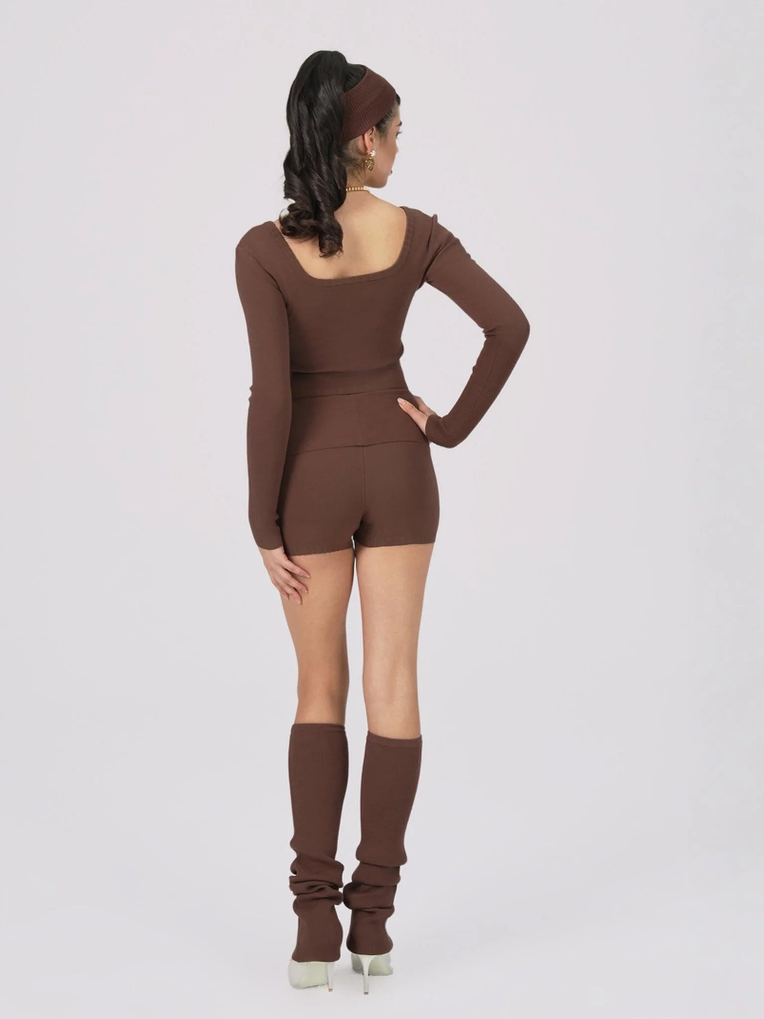Holly Legwarmers (Brown) - Image 4