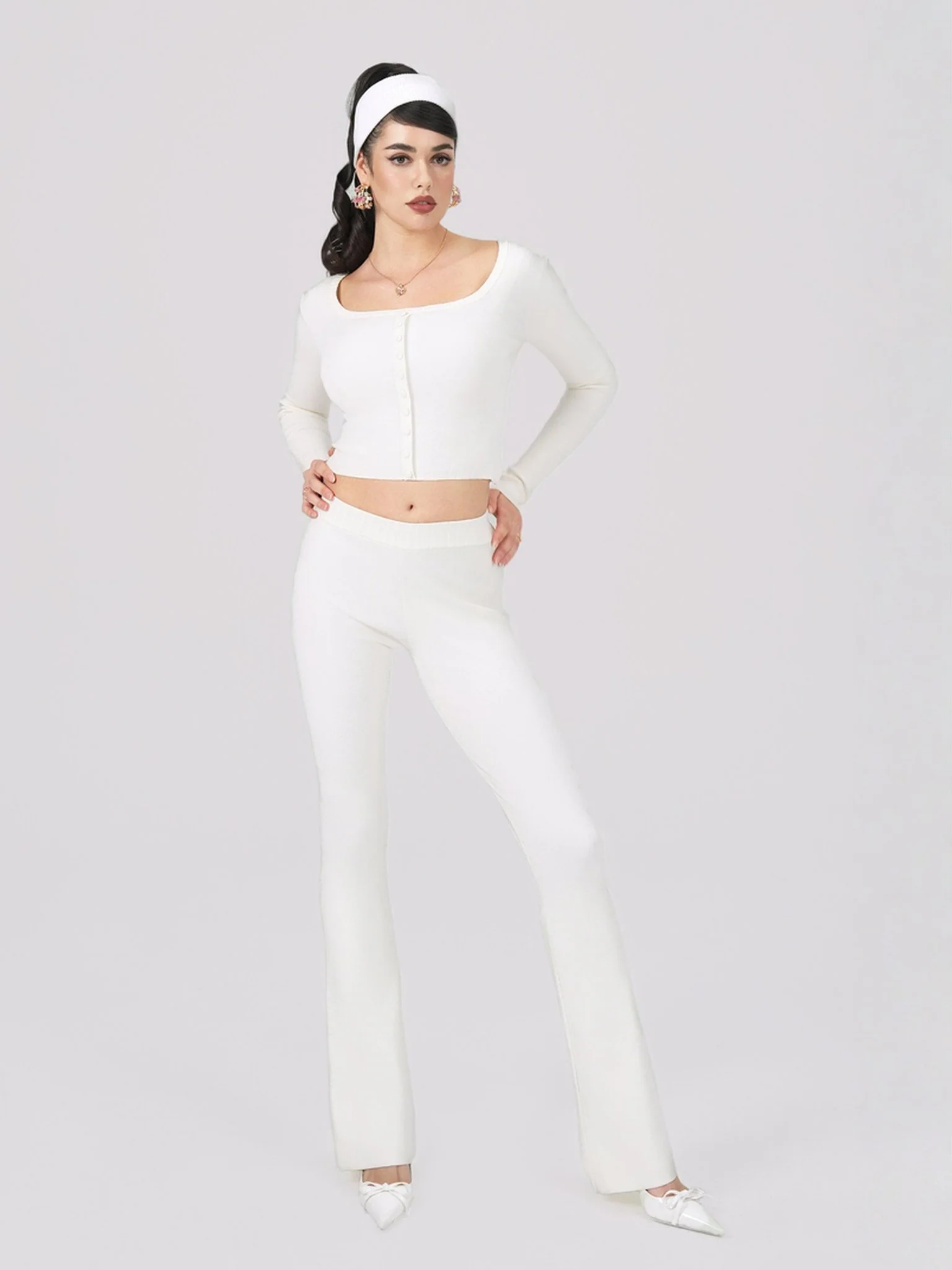 Holly Pants (White) (Final Sale)