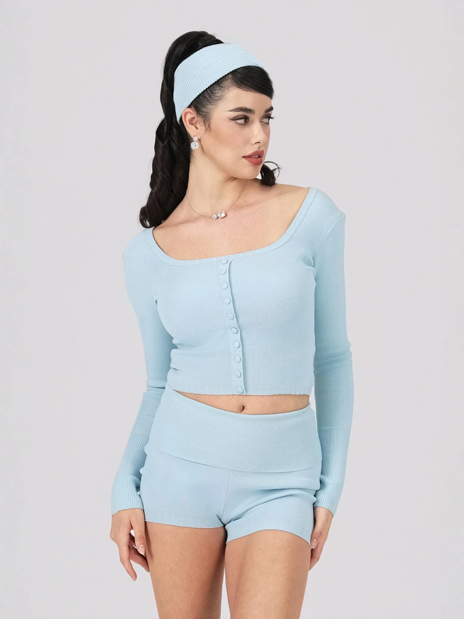 Holly Shorts (Blue) (Final Sale)