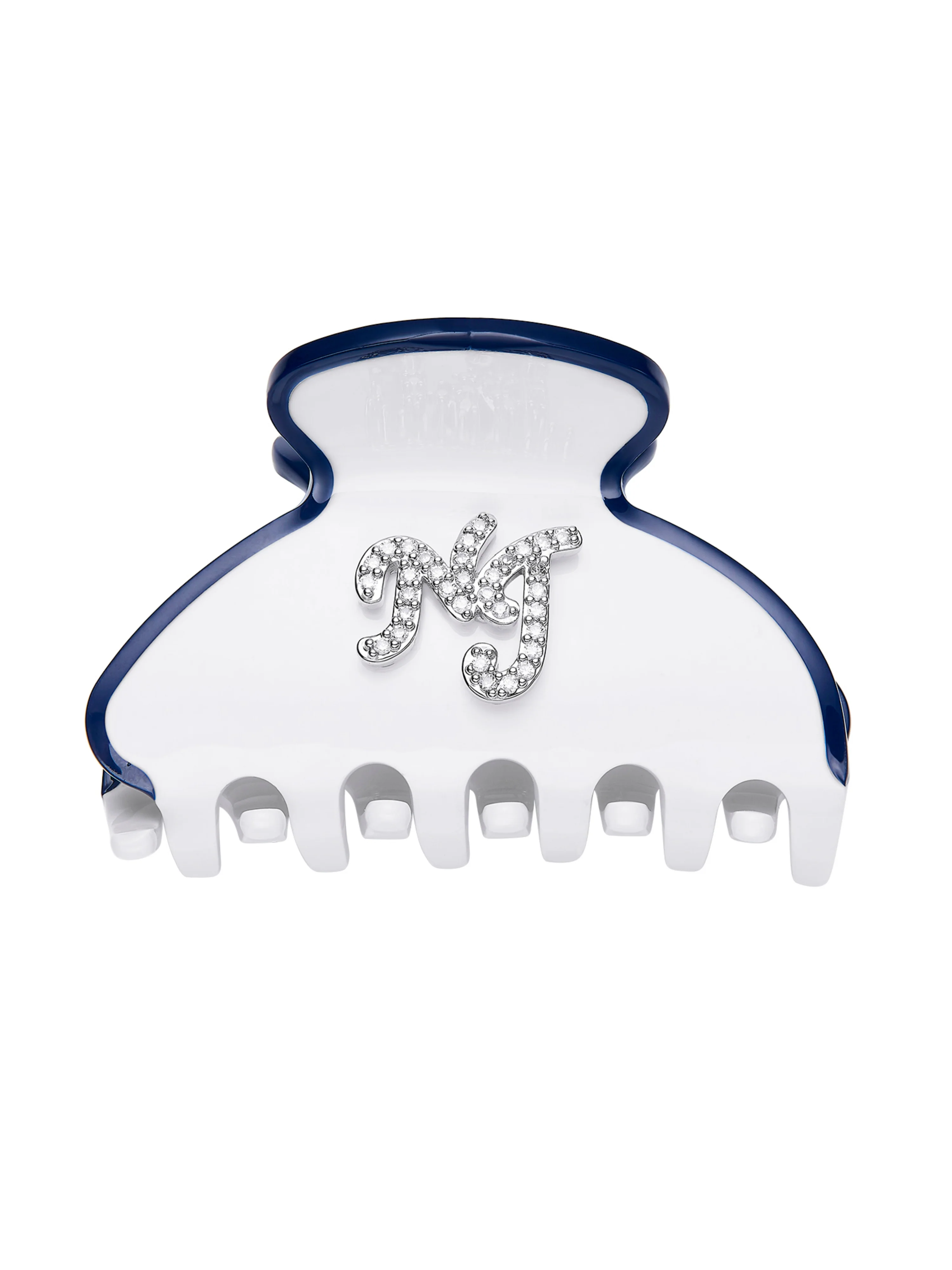 Isabela Crystal Mini White Hair Clip
