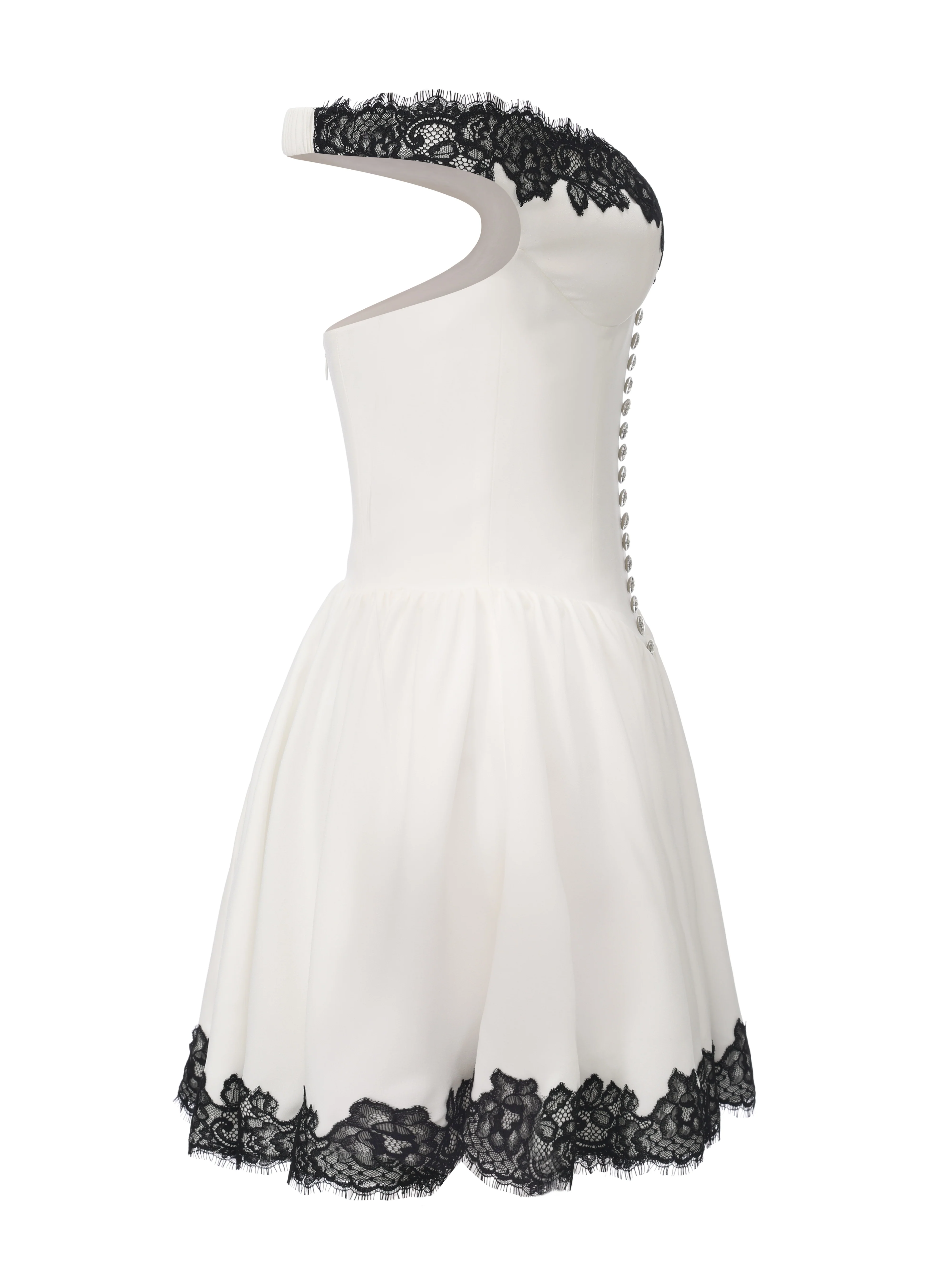 Isabela Lace Trim Off-Shoulder Mini Dress - Image 13
