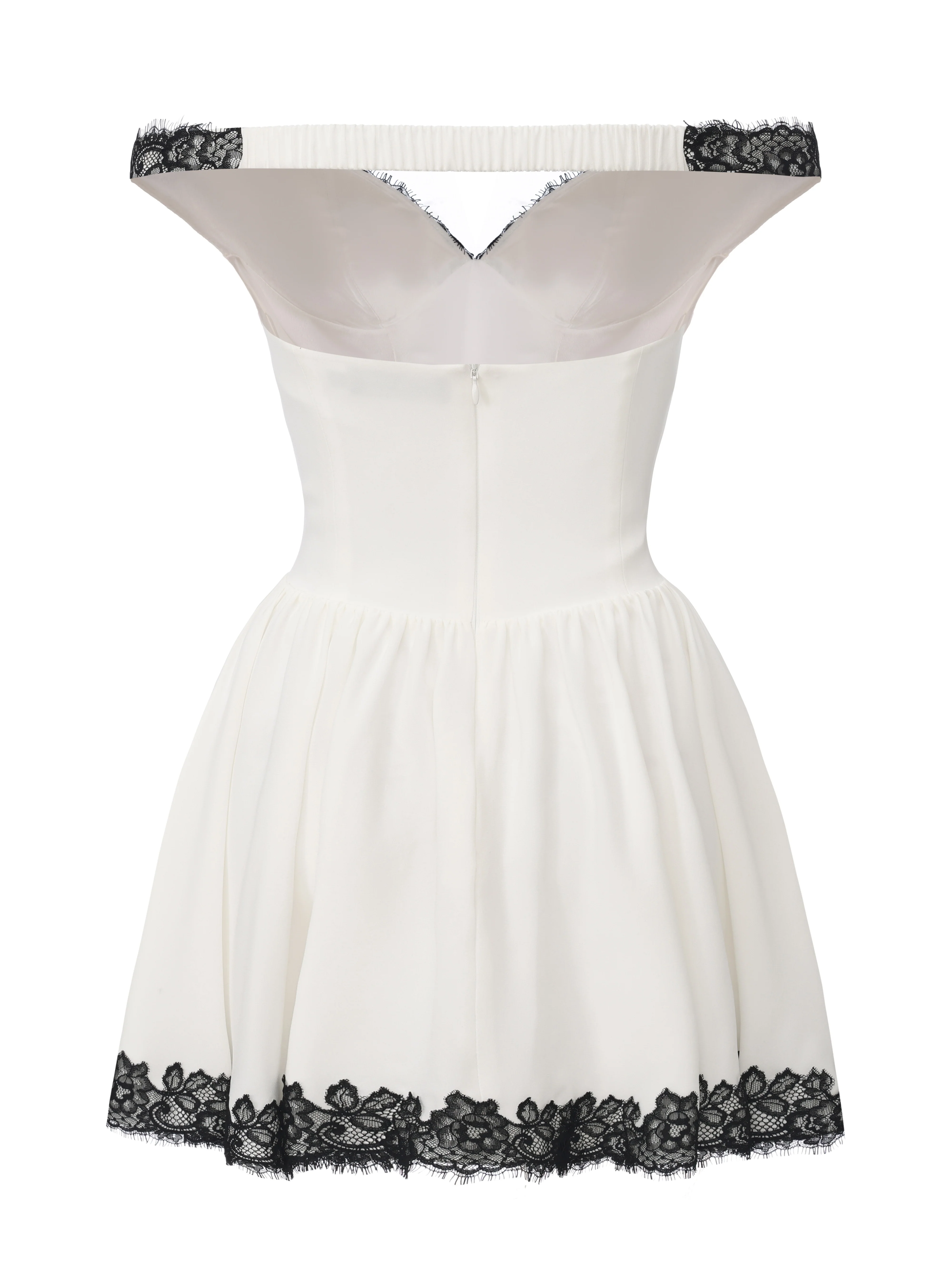 Isabela Lace Trim Off-Shoulder Mini Dress - Image 14
