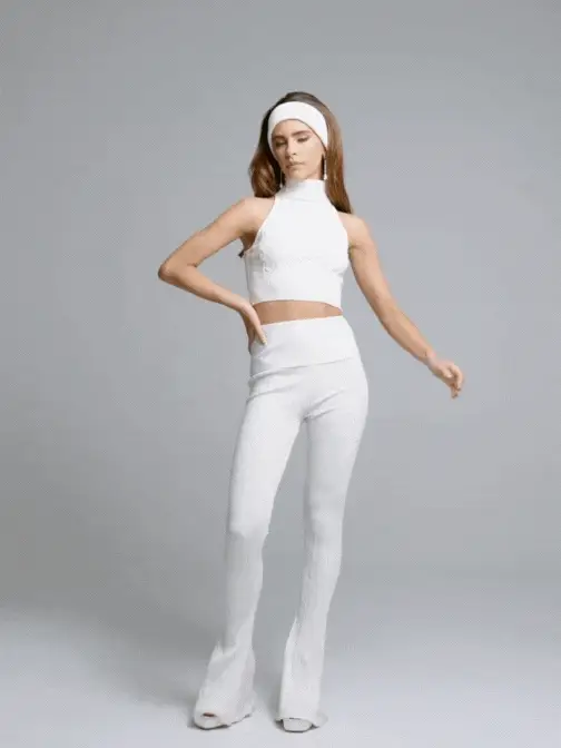 Janelle Knit Top (White) (Final Sale) - Image 3
