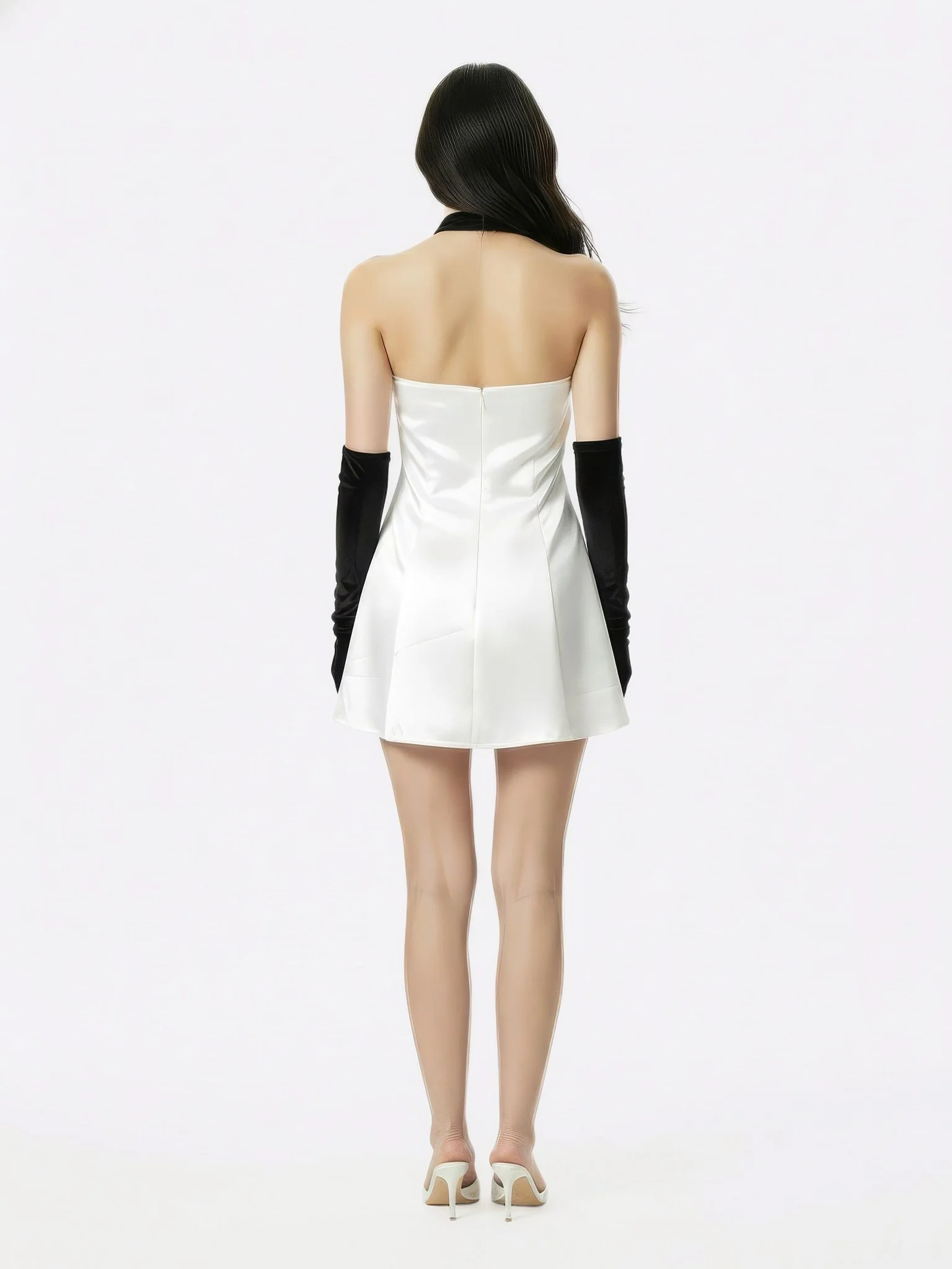 Jenna Halter Velvet Mini Dress - Image 6