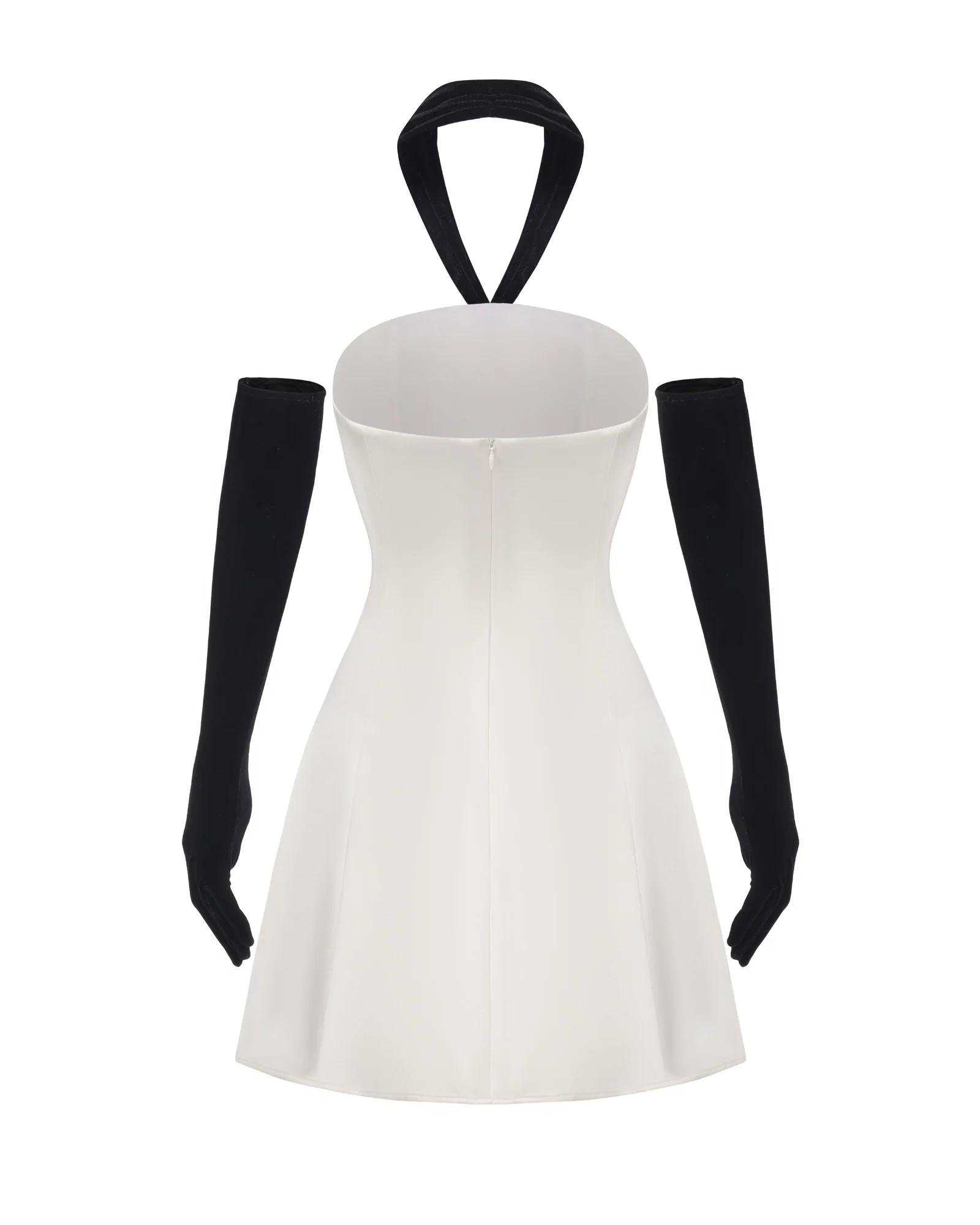 Jenna Halter Velvet Mini Dress - Image 8