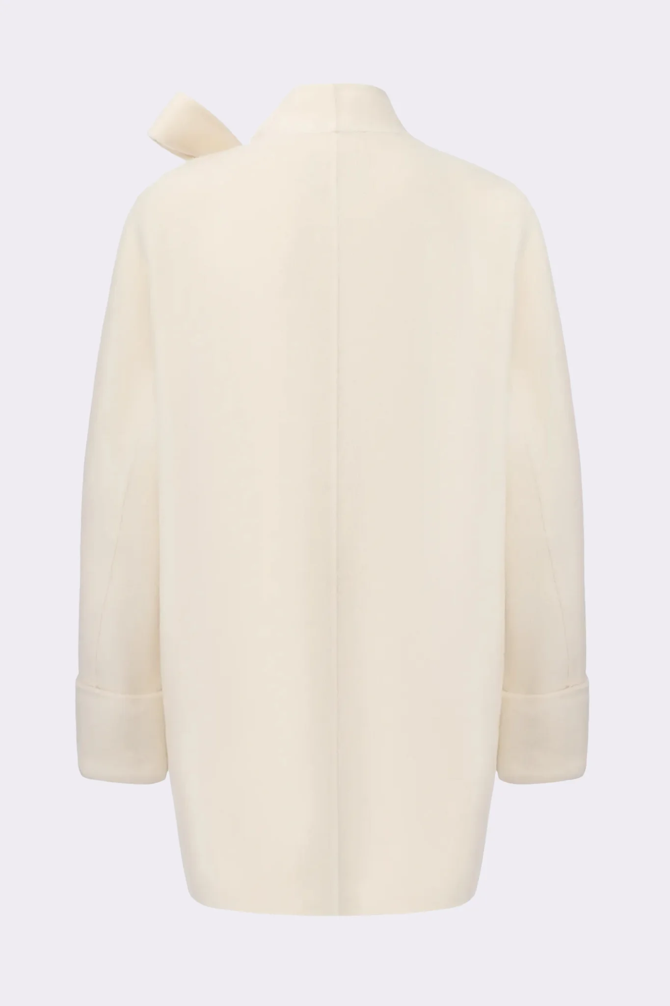 Juliette Cocoon Coat (White) - Image 5