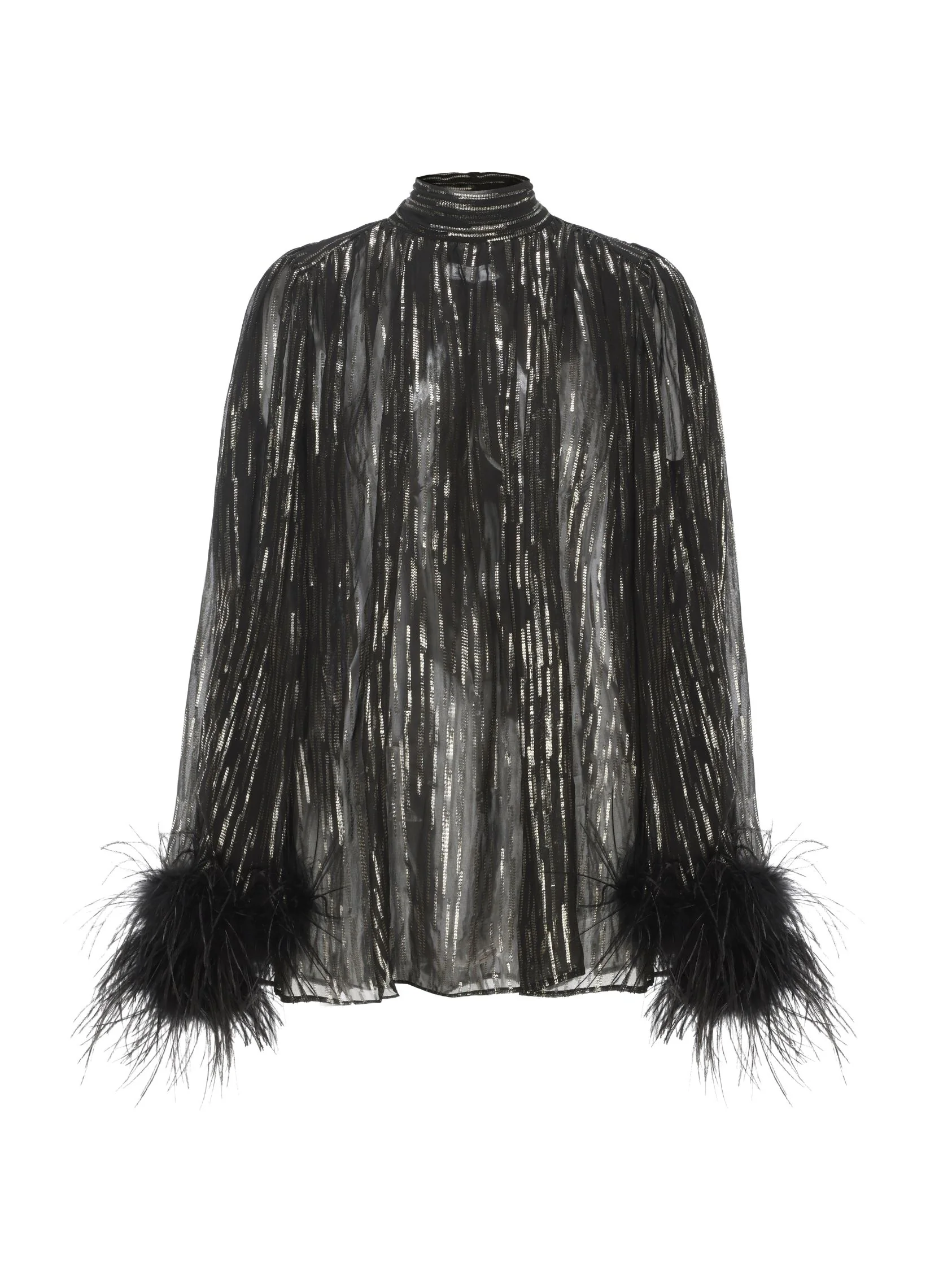 Keira Feather Top (Black) (Final Sale) - Image 10