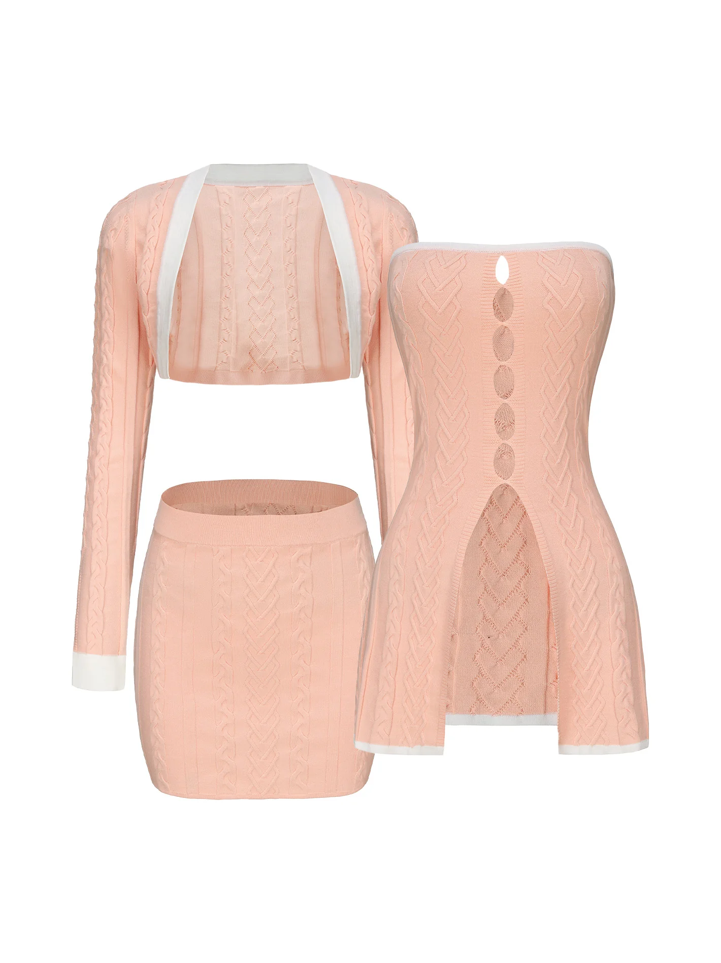 Kelli Knit Set (Peach) (Final Sale) - Image 10