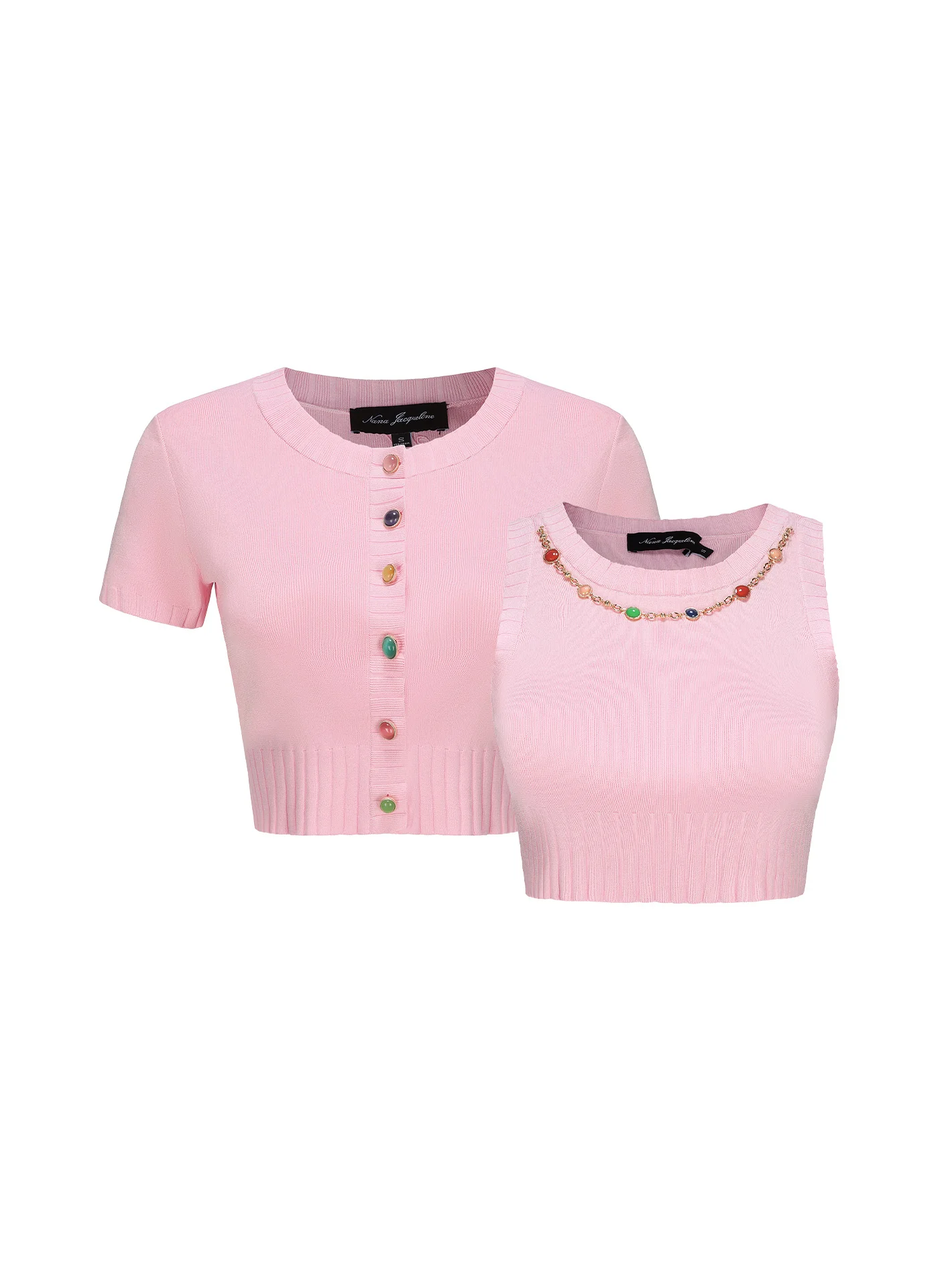 Kennedy Knit Top Set (Pink) (Final Sale) - Image 9