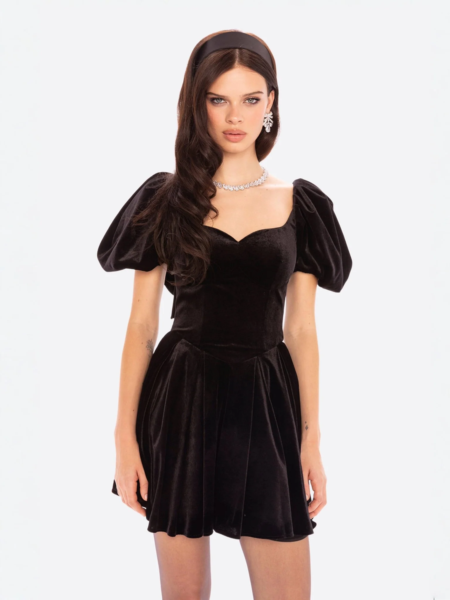 Lillian Velvet Mini Dress - Image 2