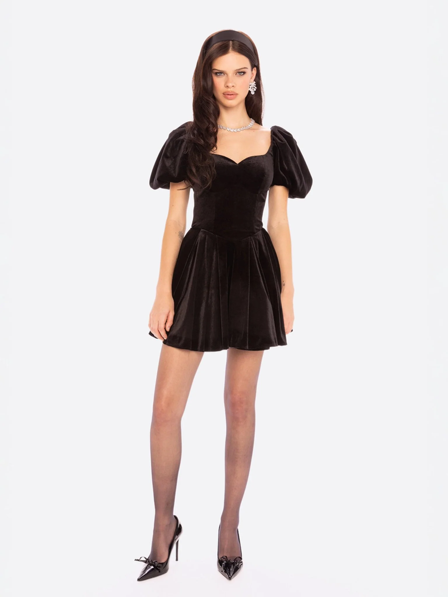 Lillian Velvet Mini Dress - Image 3