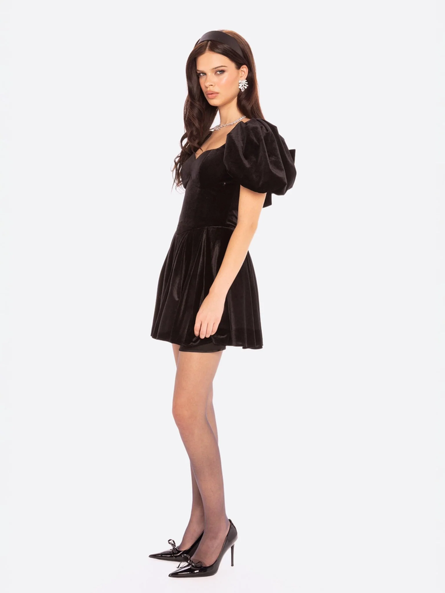 Lillian Velvet Mini Dress - Image 4