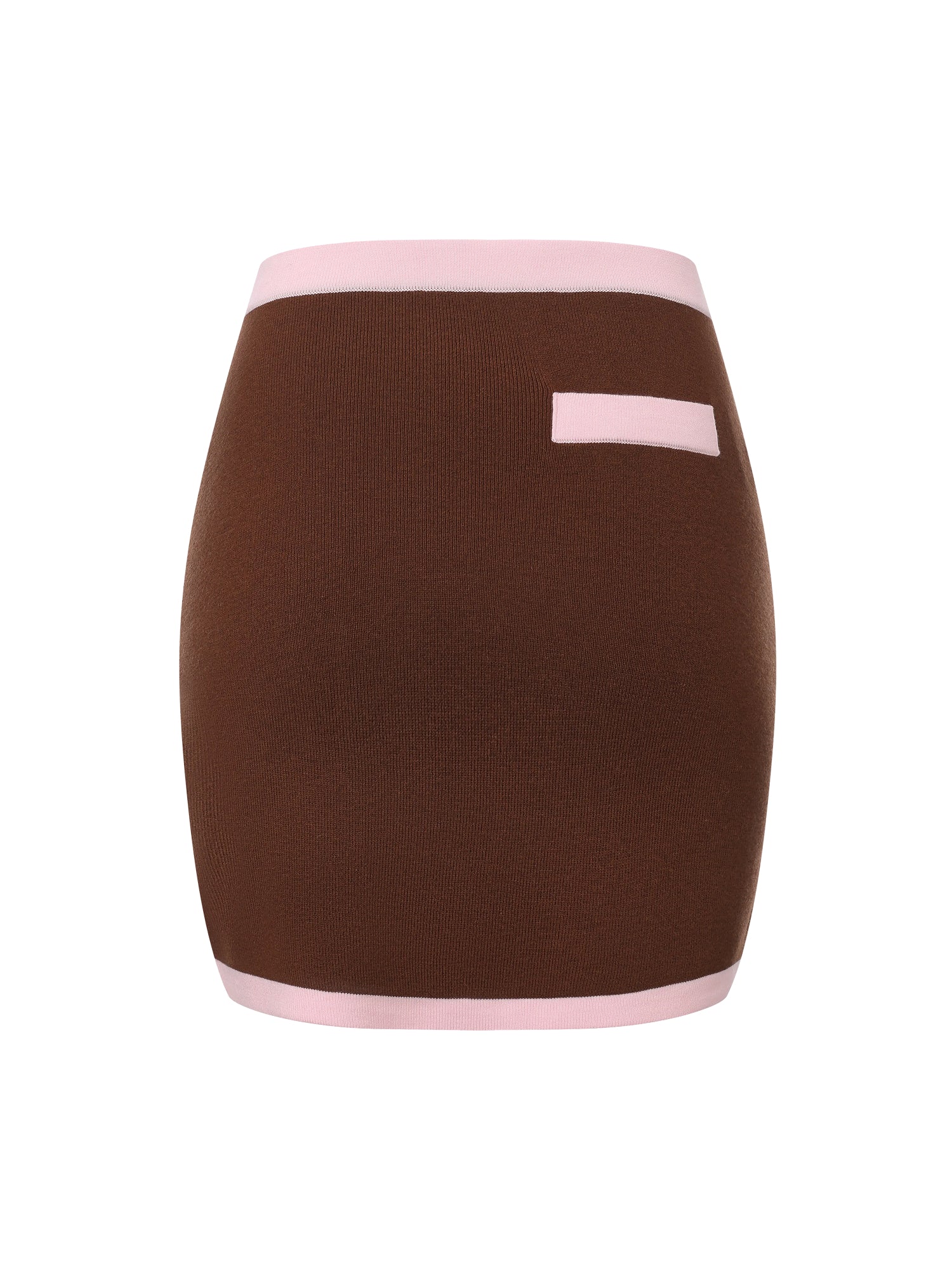 Lisette Contrast-Trim Brown Knit Three-Piece Set - Image 16