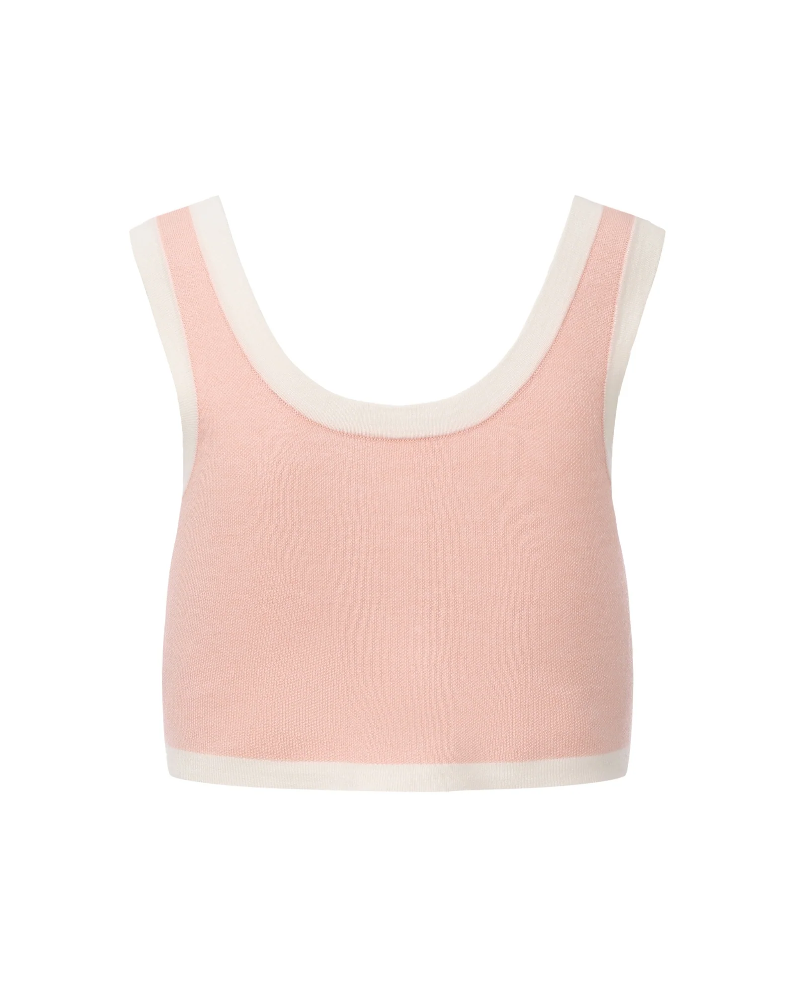 Lisette Contrast-Trim Pink Knit Three-Piece Set - Image 11