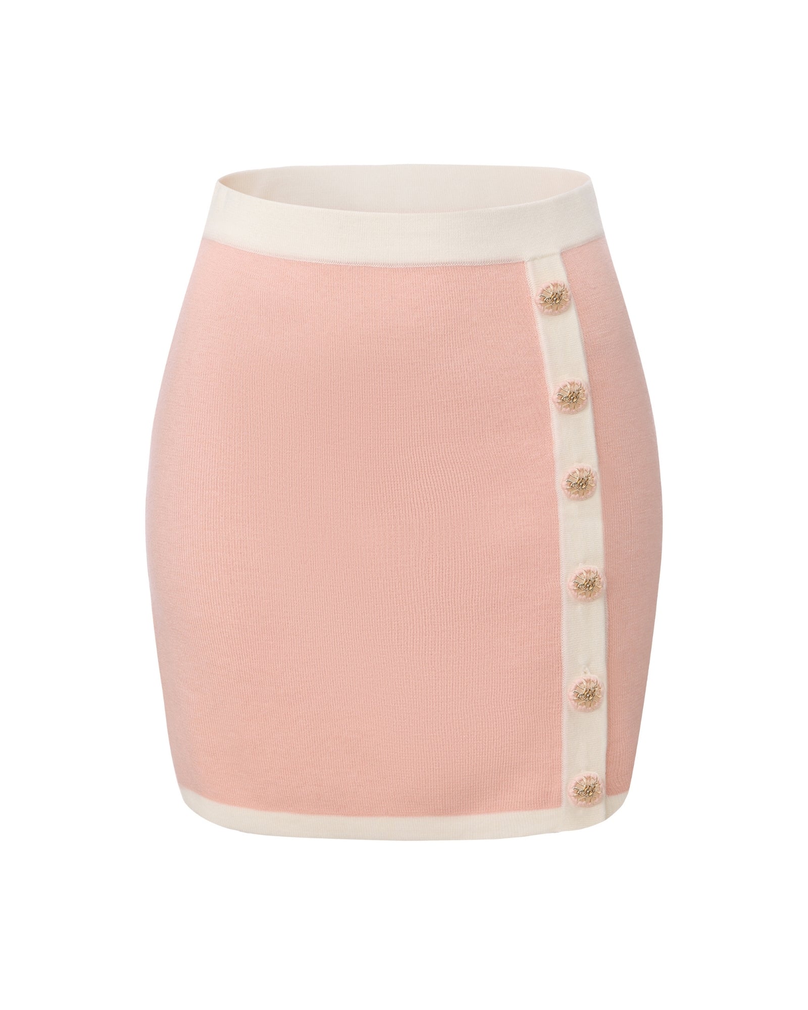 Lisette Contrast-Trim Pink Knit Three-Piece Set - Image 12