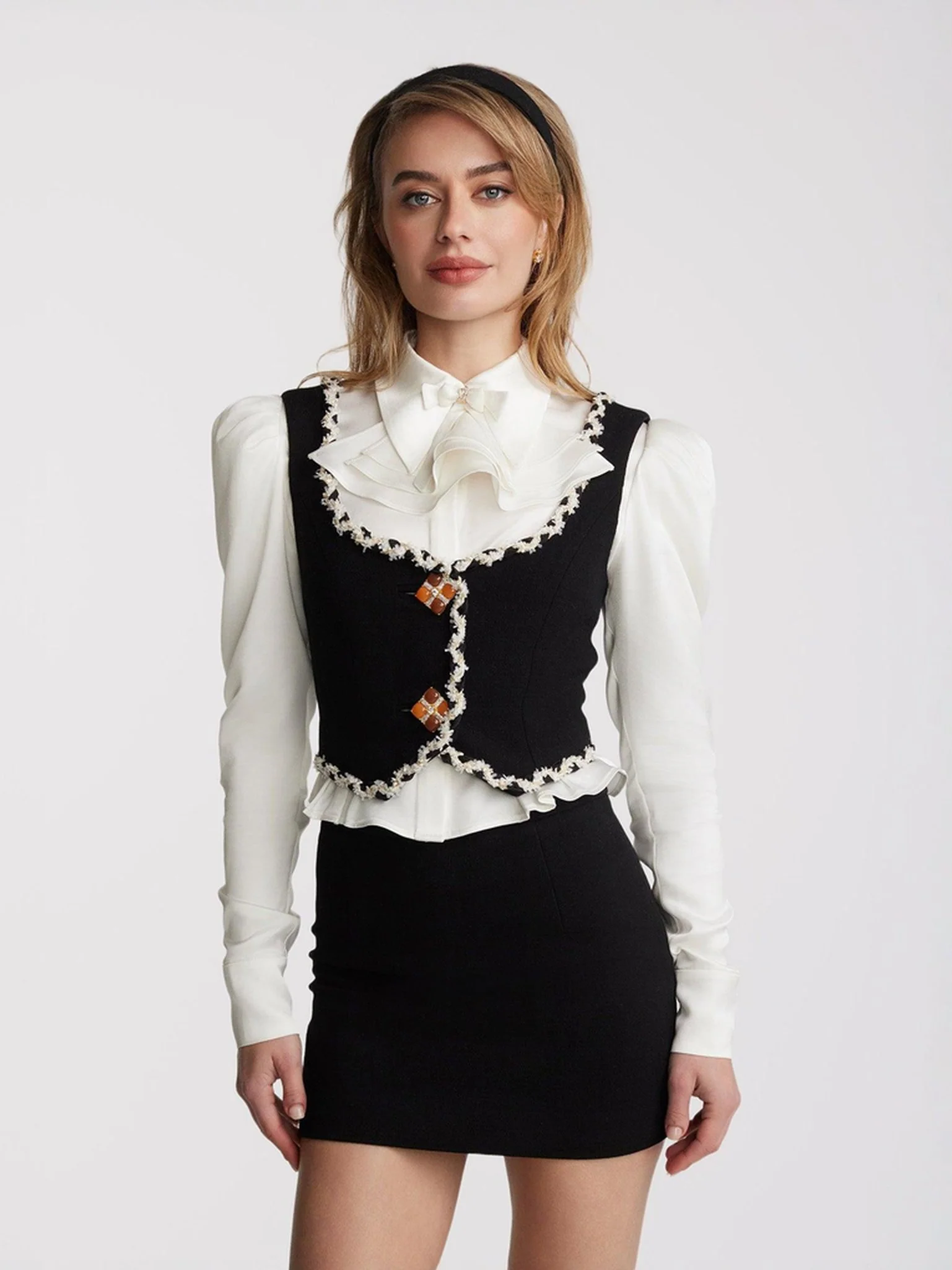 Lisette Vest Top (Black) - Image 8