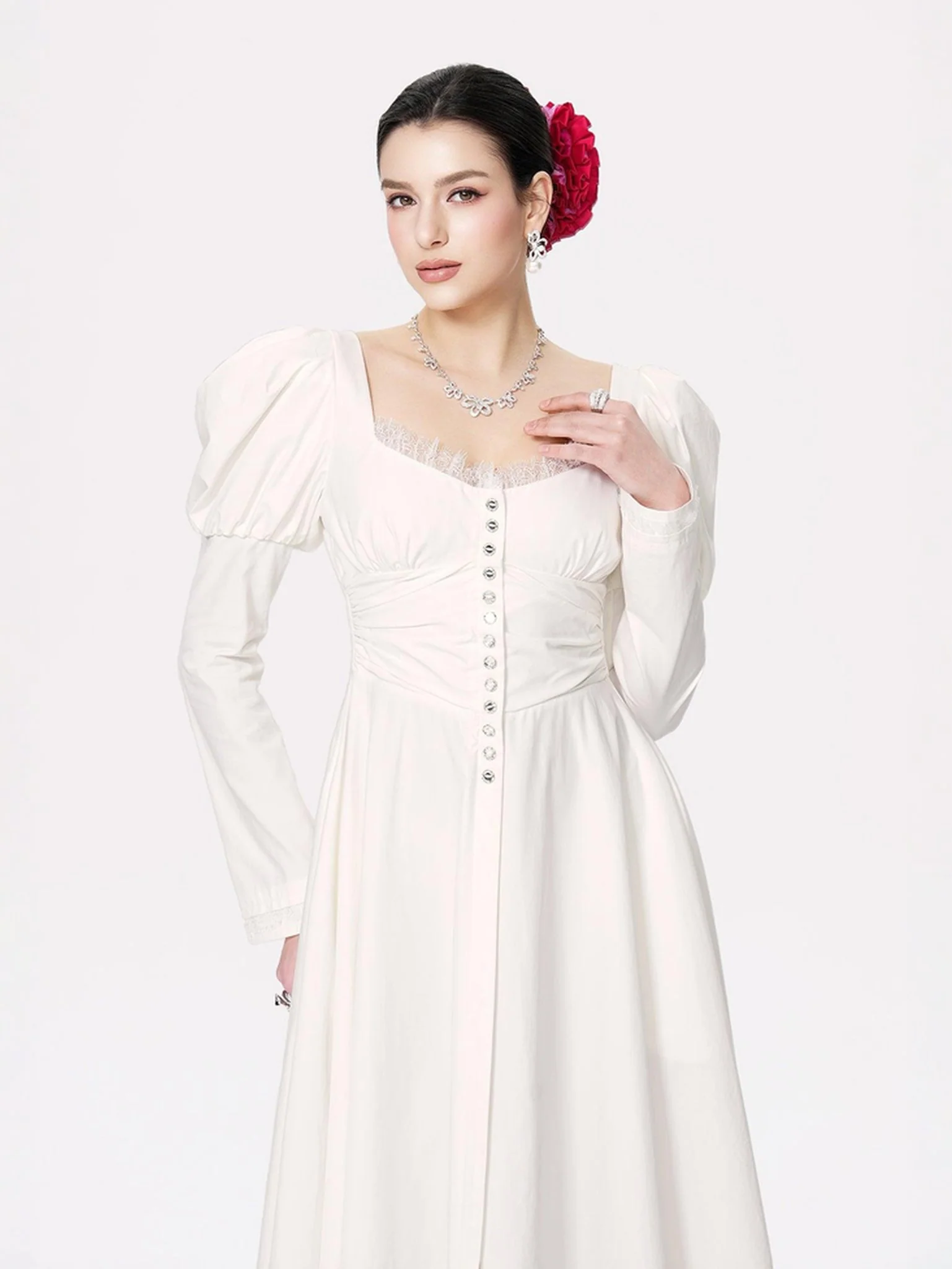 Livia Dress (White) (Final Sale) - Image 7