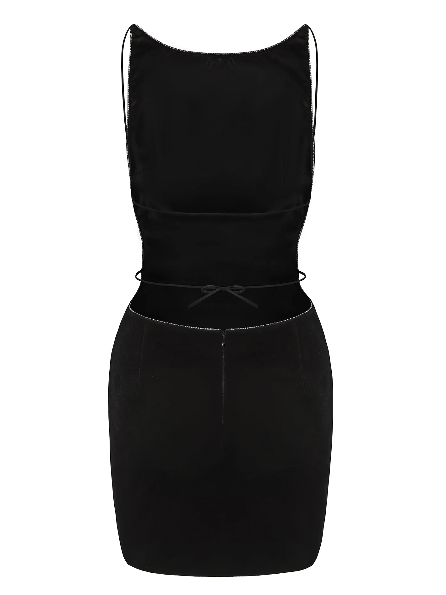 Lucia Velvet Dress (Black) - Image 6