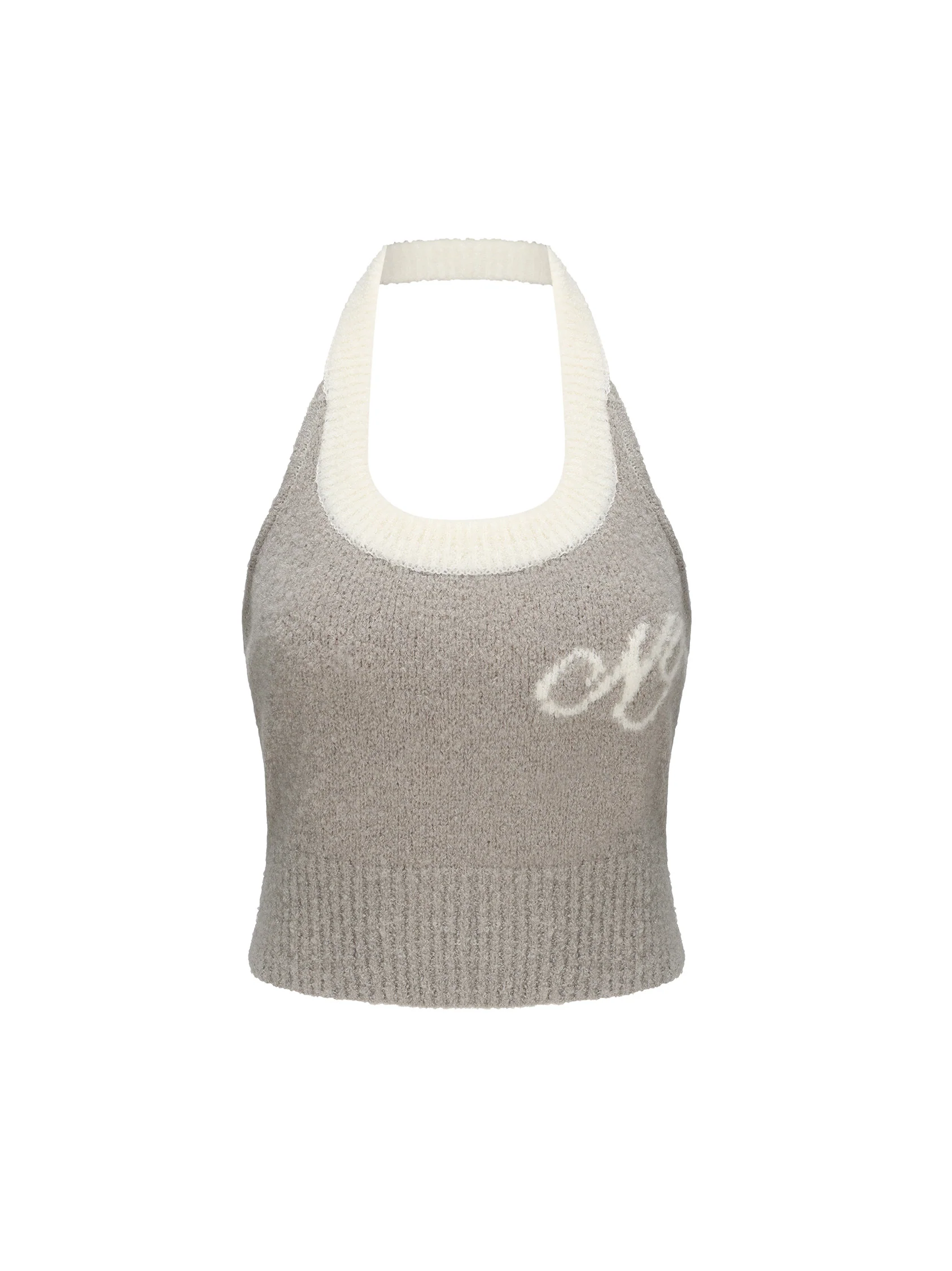 Macie Knit Halter Top (Grey) (Final Sale) - Image 6