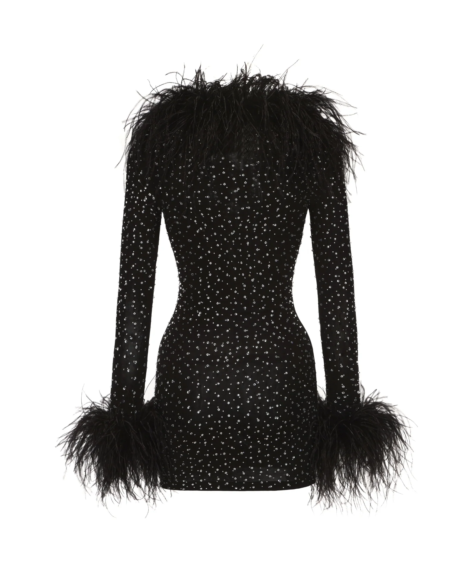 Margot Feather Mini Dress - Image 10