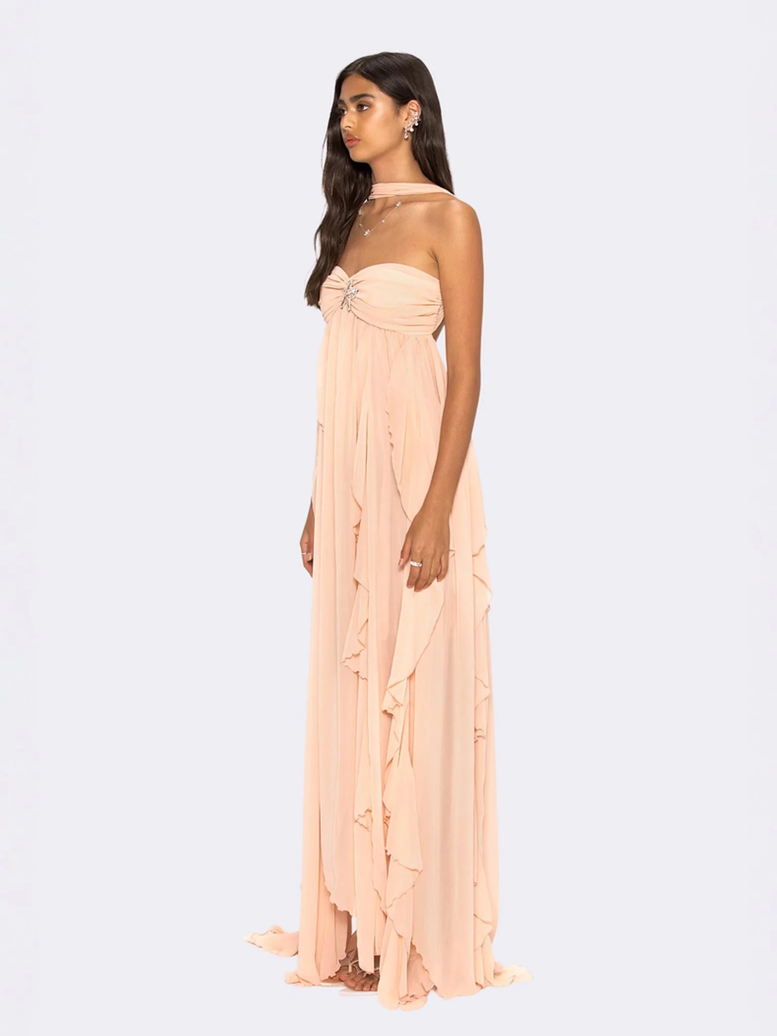 Mariah Dress (Peach) - Image 5