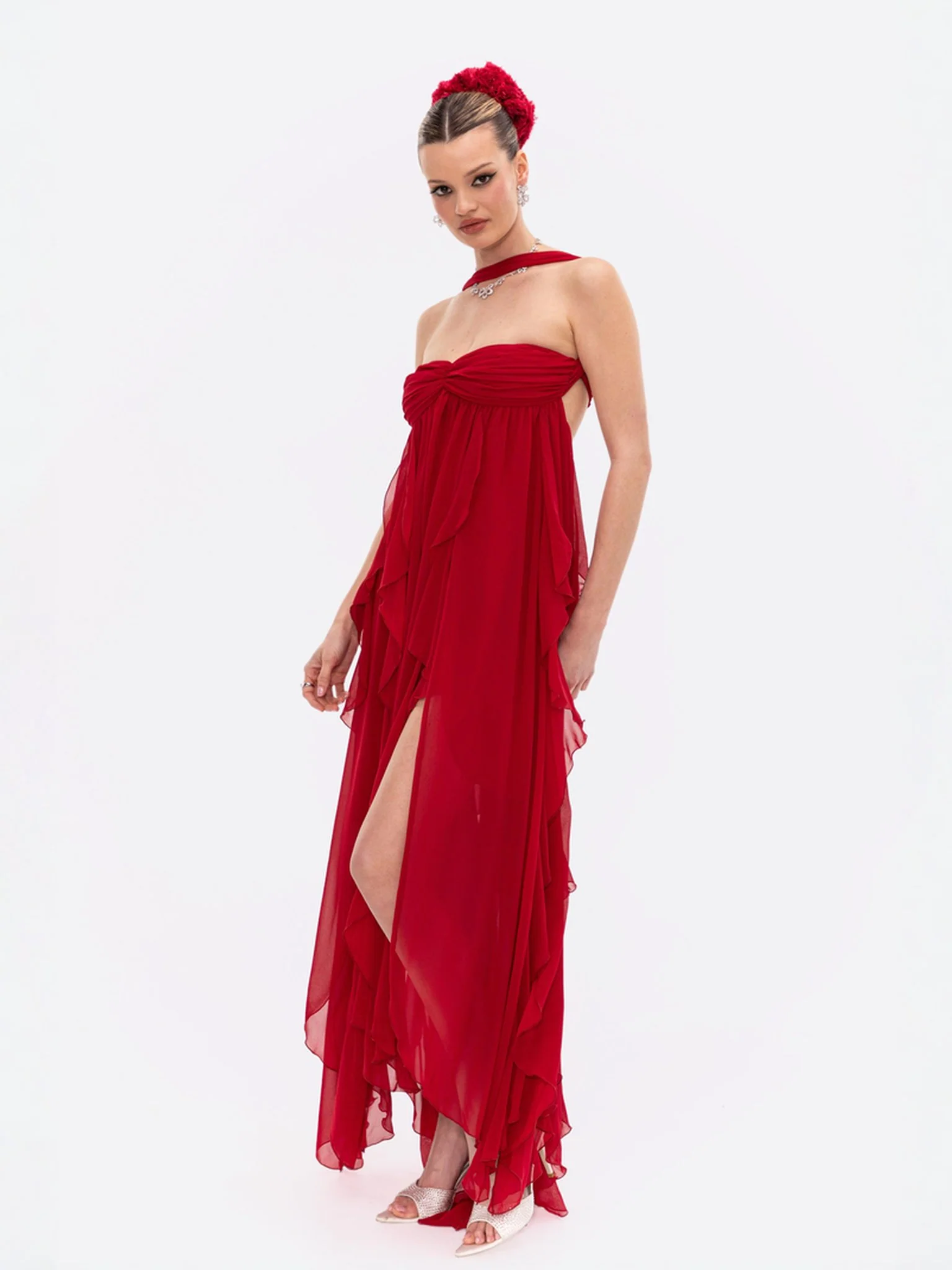 Mariah Dress (Red) - Image 7