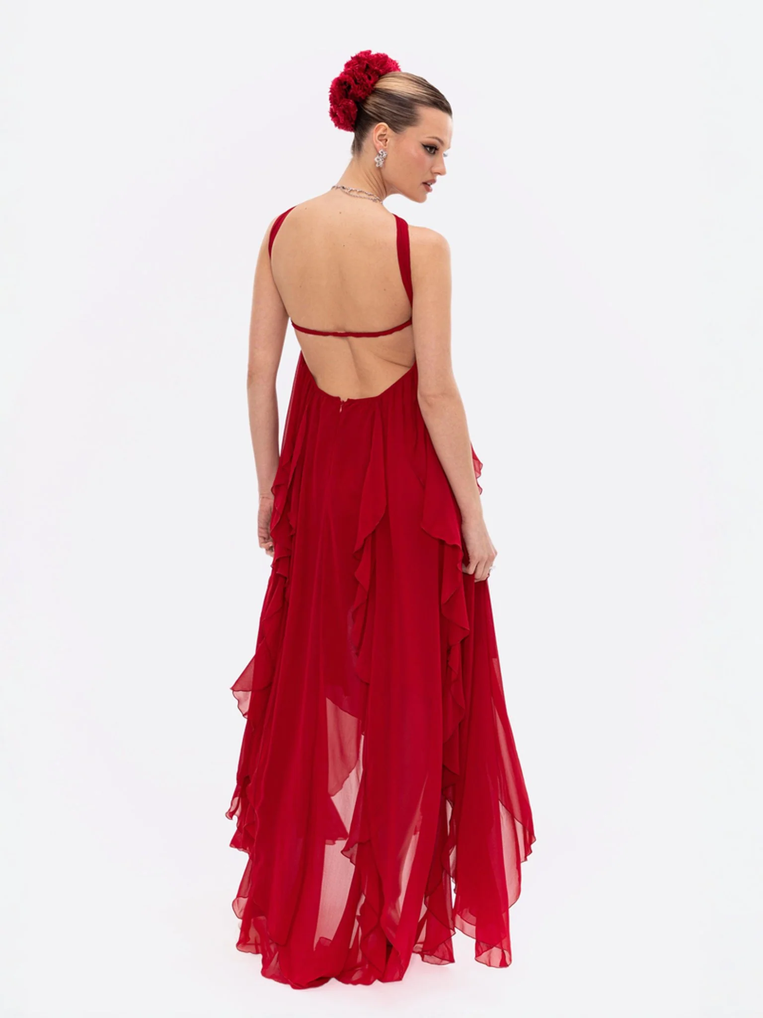 Mariah Dress (Red) - Image 8