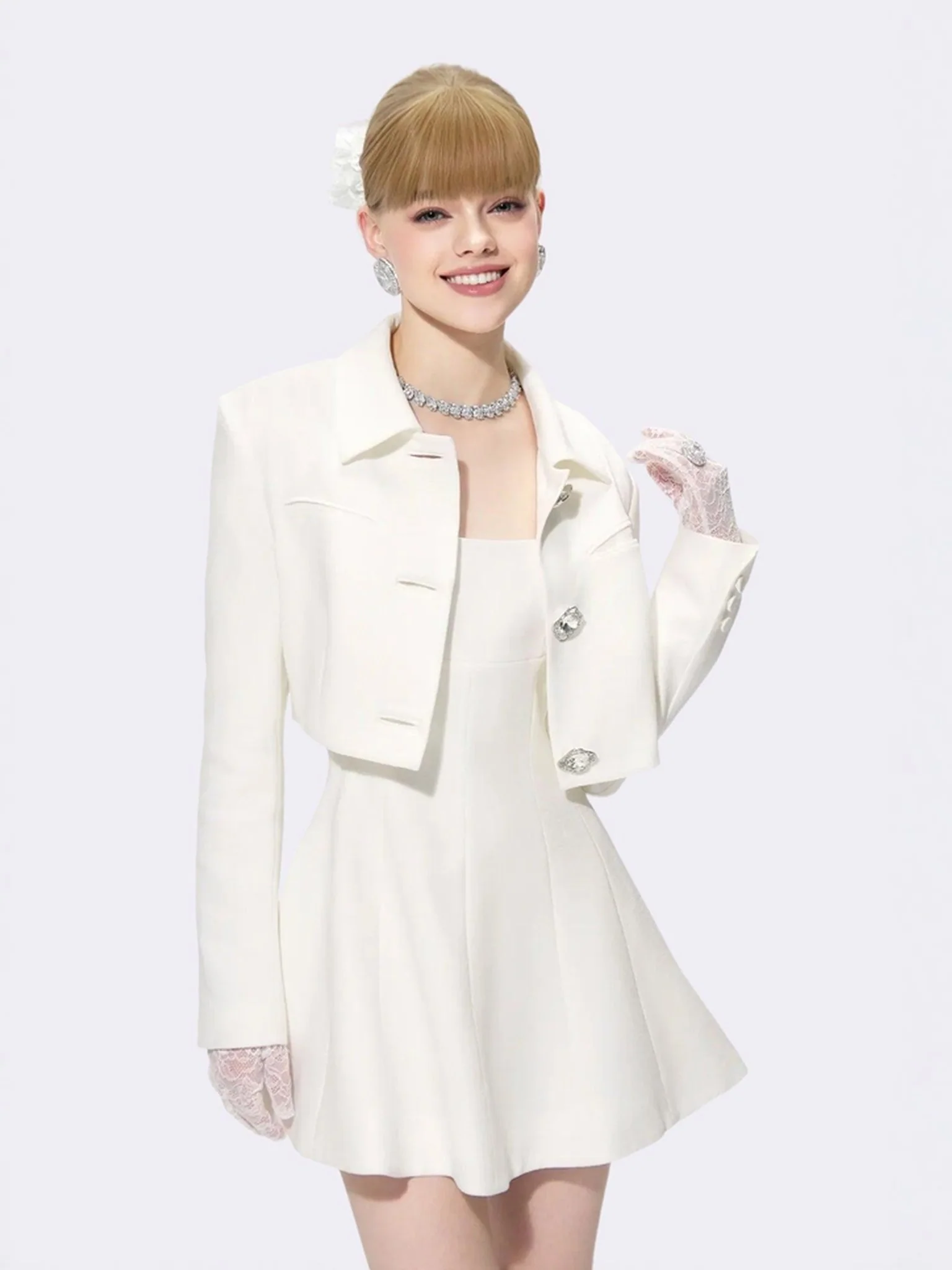 Marianne Dress (White) - Image 3