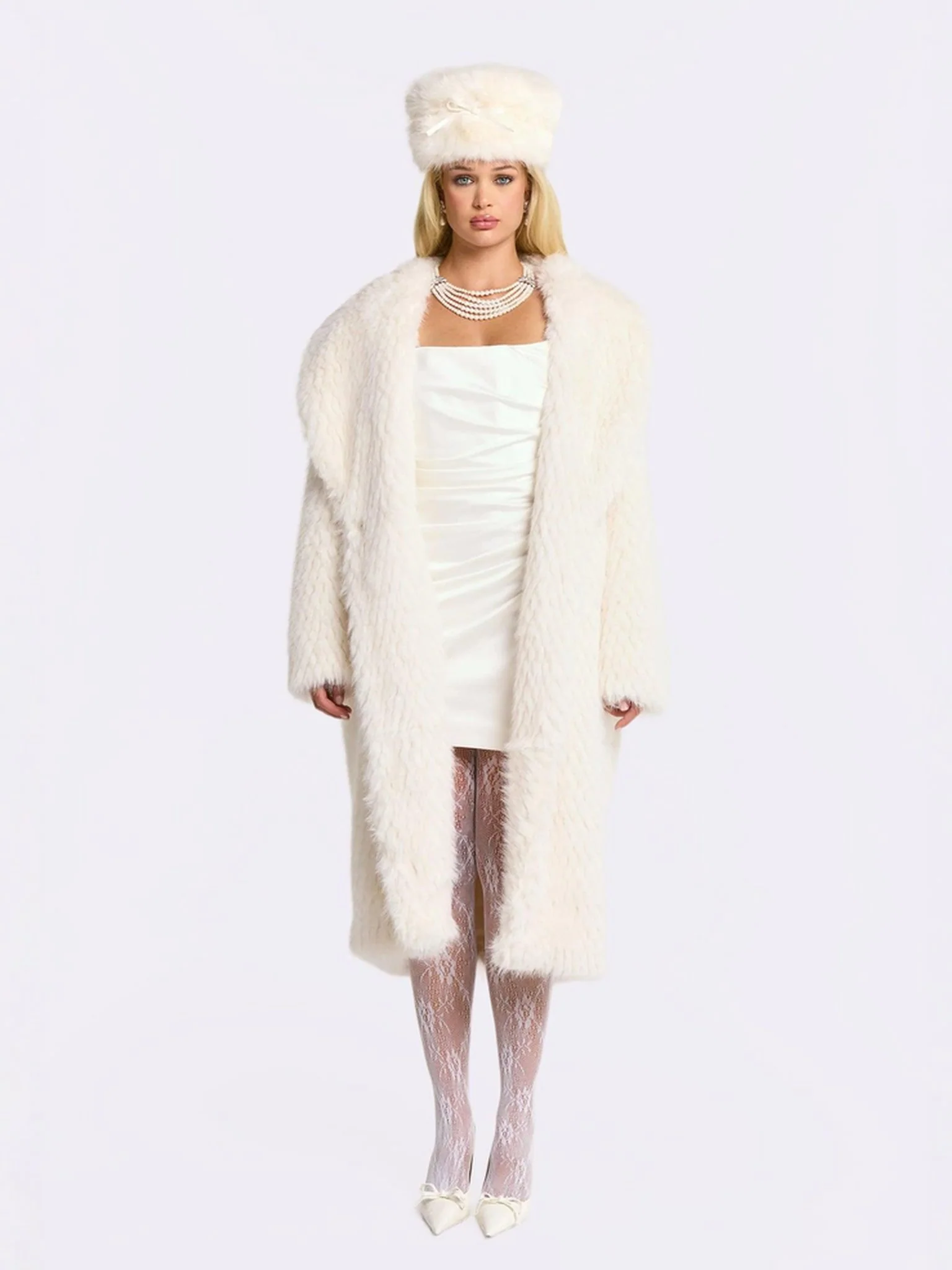Marisa Fur Coat (White)