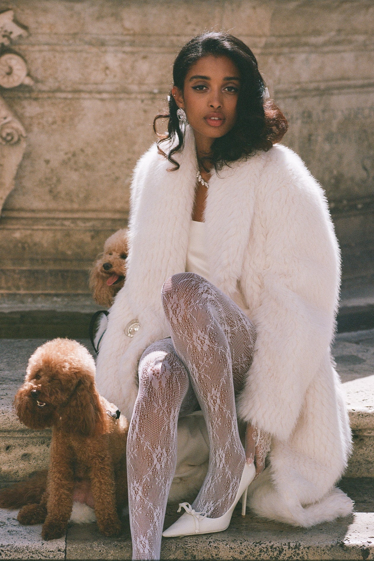 Marisa Fur Coat (White) - Image 2