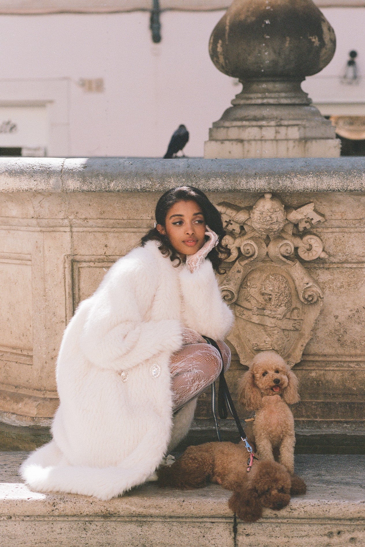 Marisa Fur Coat (White) - Image 4