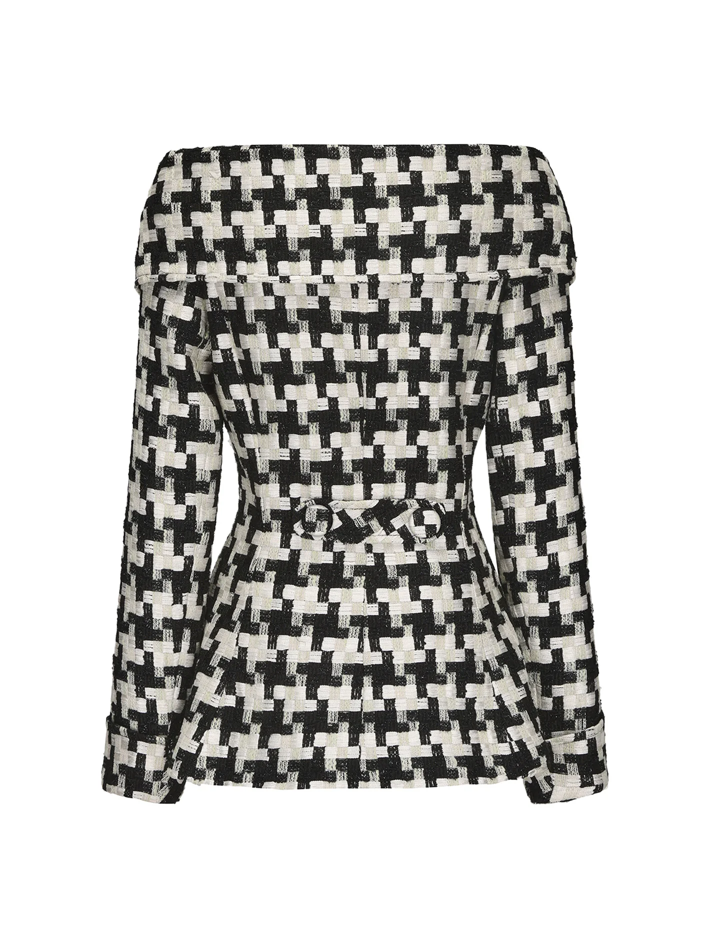 Marlee Plaid Top (Black/White) (Final Sale) - Image 11