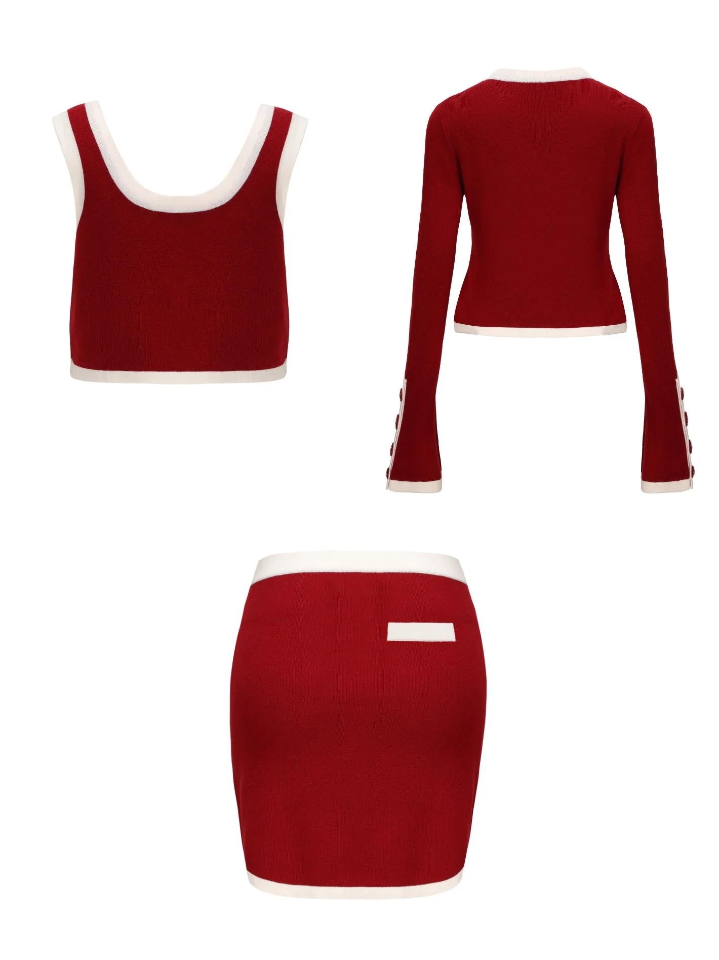 Matilda Knit Set (Red) (Final Sale) - Image 4