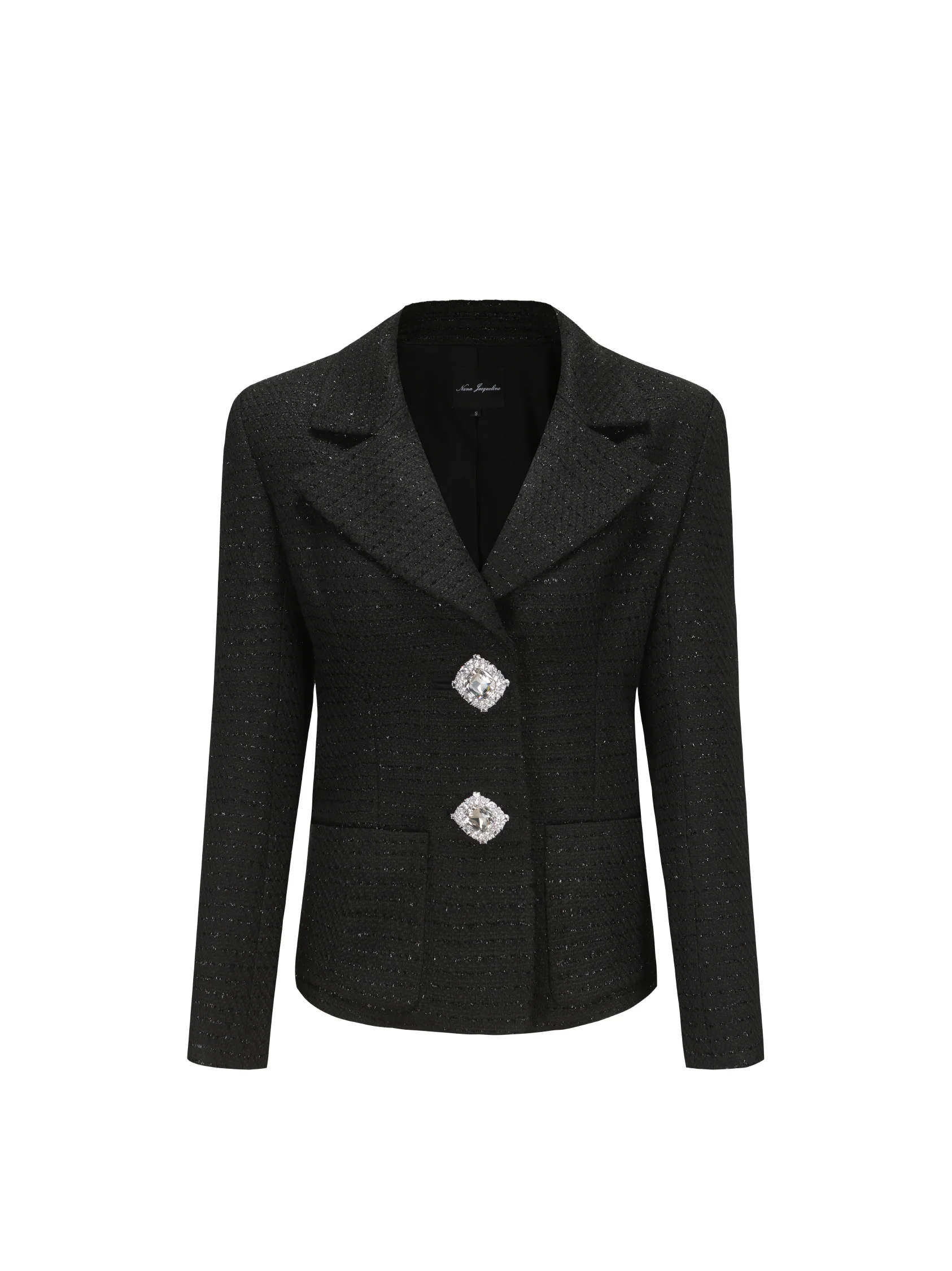 Maya Textured Lapel Black Suit Jacket (Final Sale) - Image 6