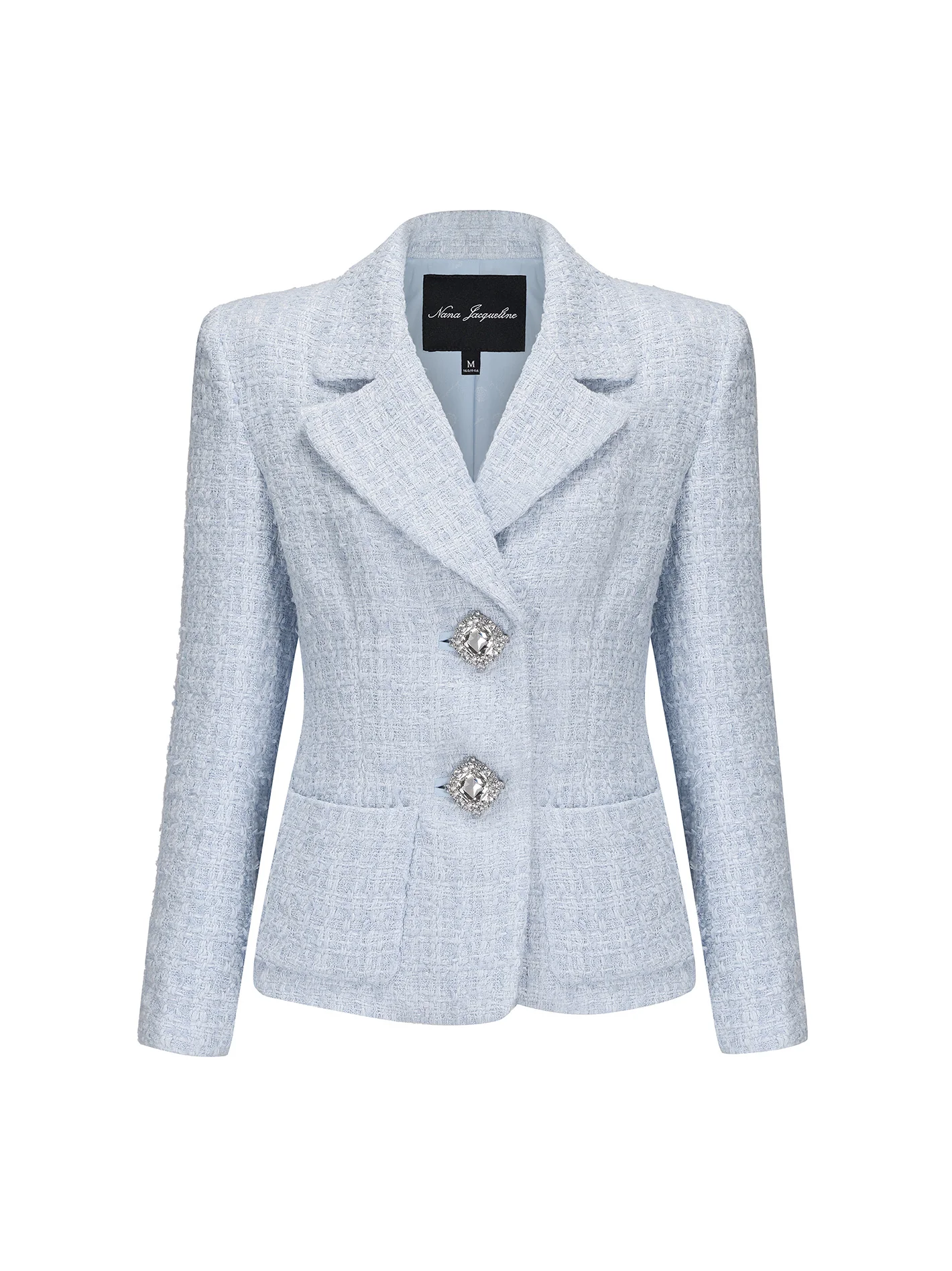 Maya Textured Lapel Blue Suit Jacket (Final Sale) - Image 5