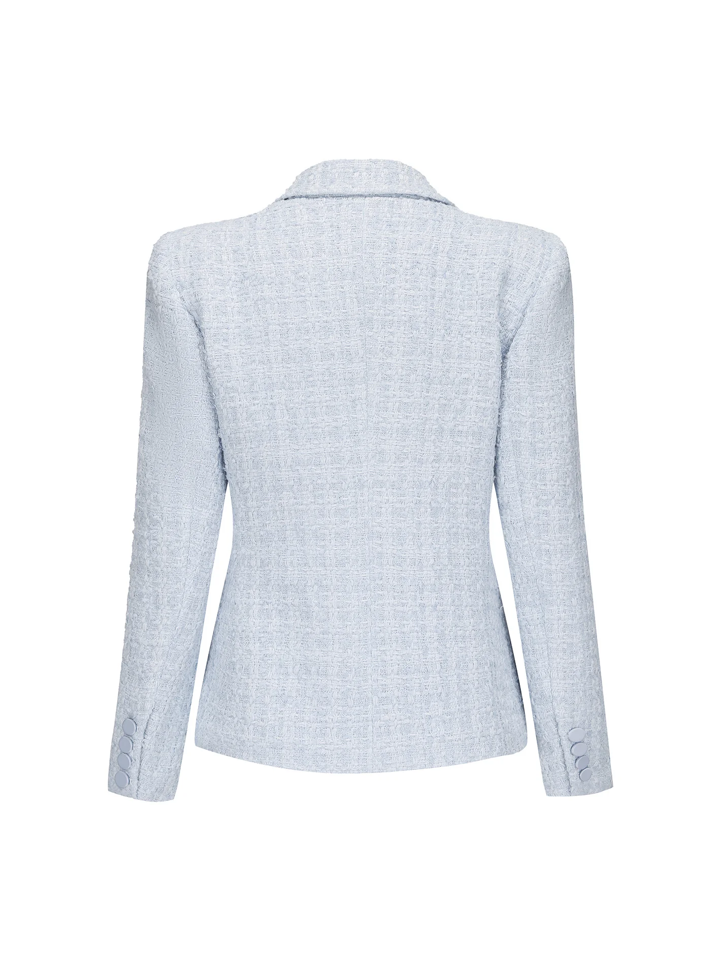 Maya Textured Lapel Blue Suit Jacket (Final Sale) - Image 6