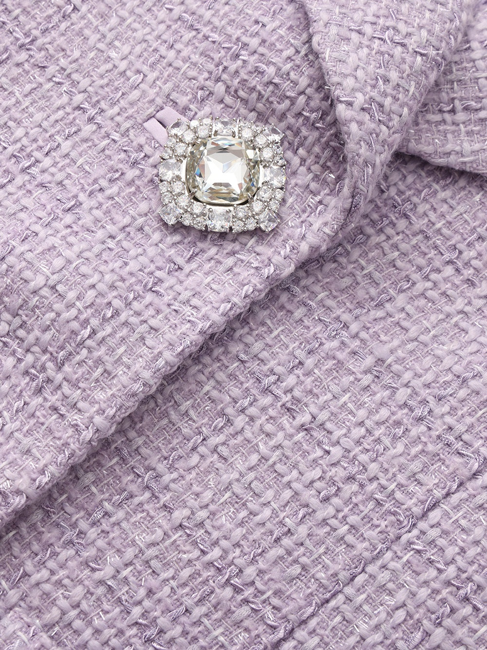 Maya Textured Lapel Purple Suit Jacket - Image 5