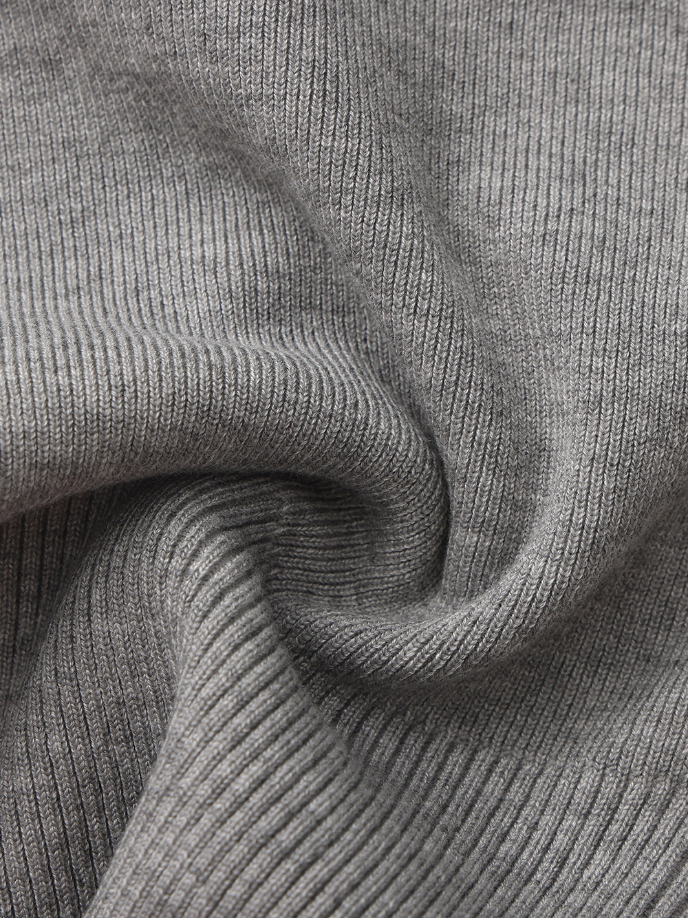 Millie Contrast-Trim Grey Knit Top - Image 6