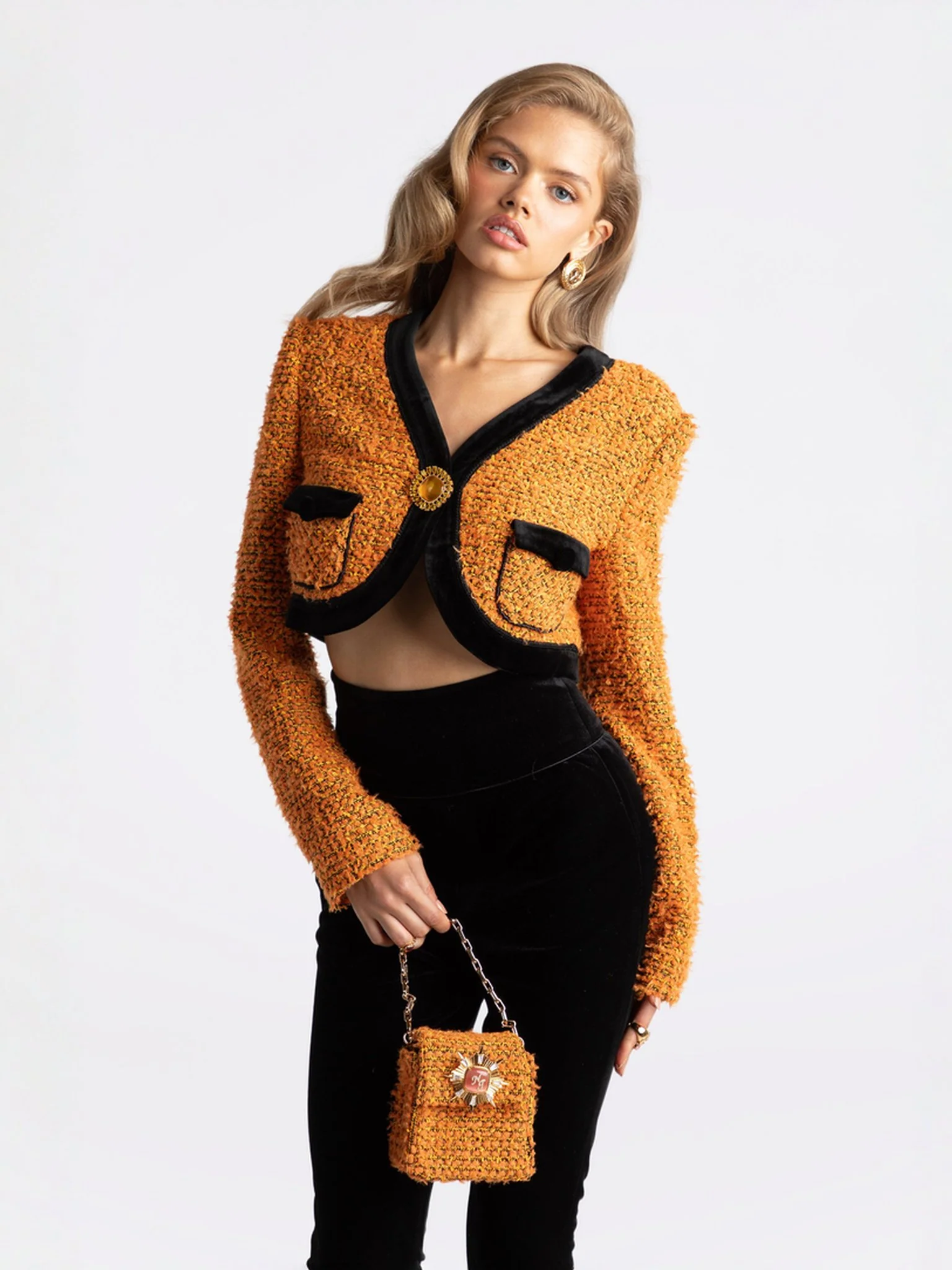 Miranda Crop Jacket (Yellow) - Image 6