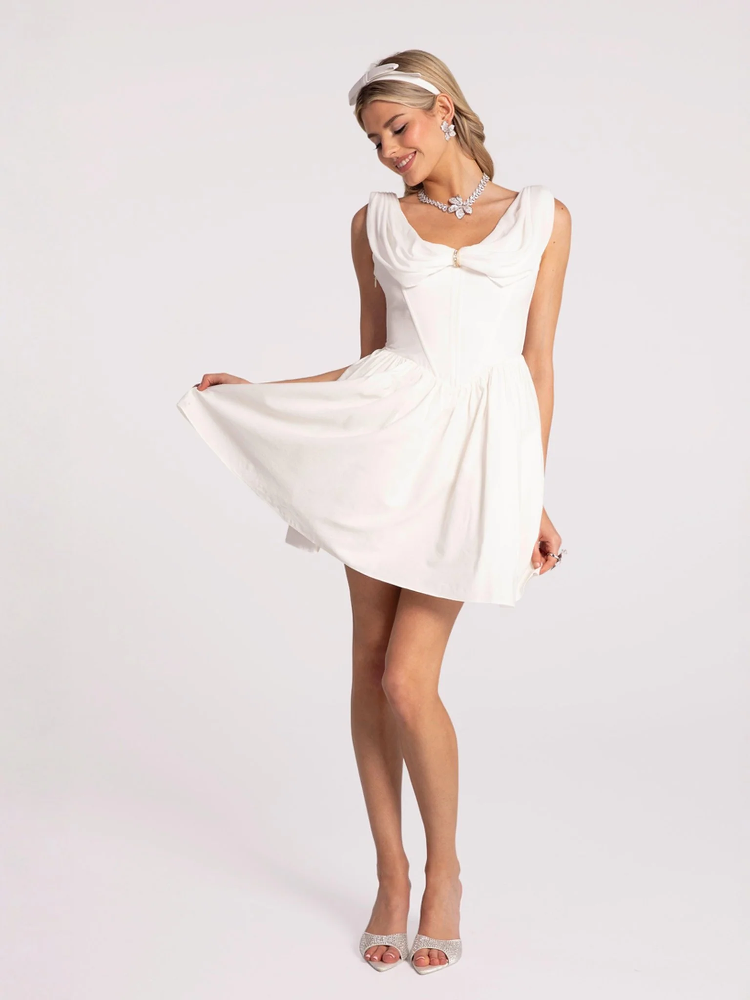Morgan Dress (White) (Final Sale) - Image 4