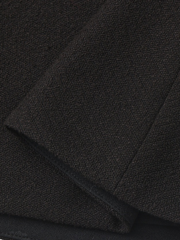 Natalia Tailored A-Line Black Midi Skirt - Image 4