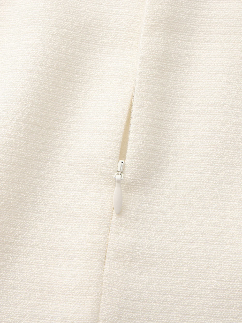 Natalia Tailored A-Line White Midi Skirt - Image 5