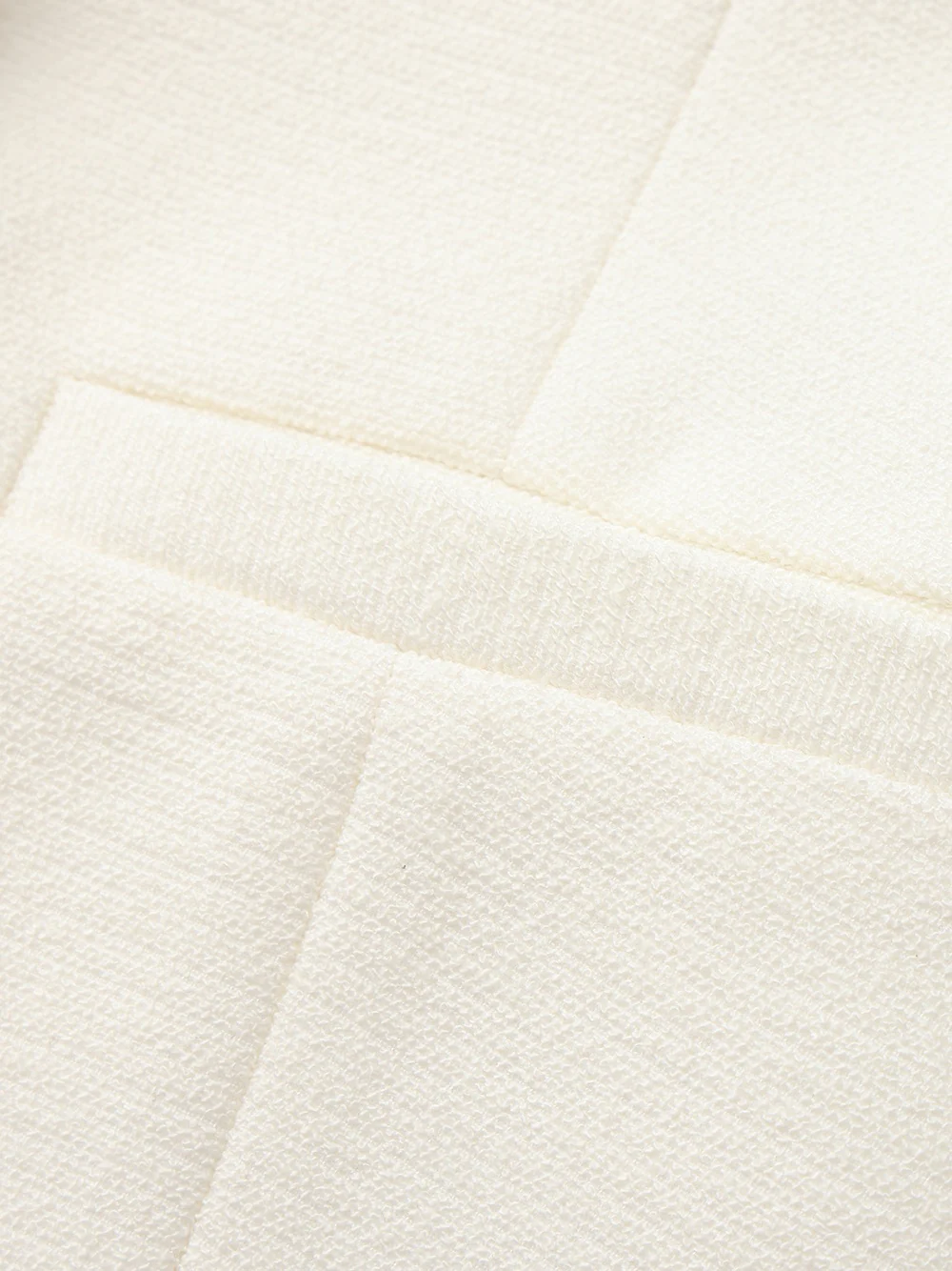 Natalia Tailored Hidden-Placket White Blazer - Image 6