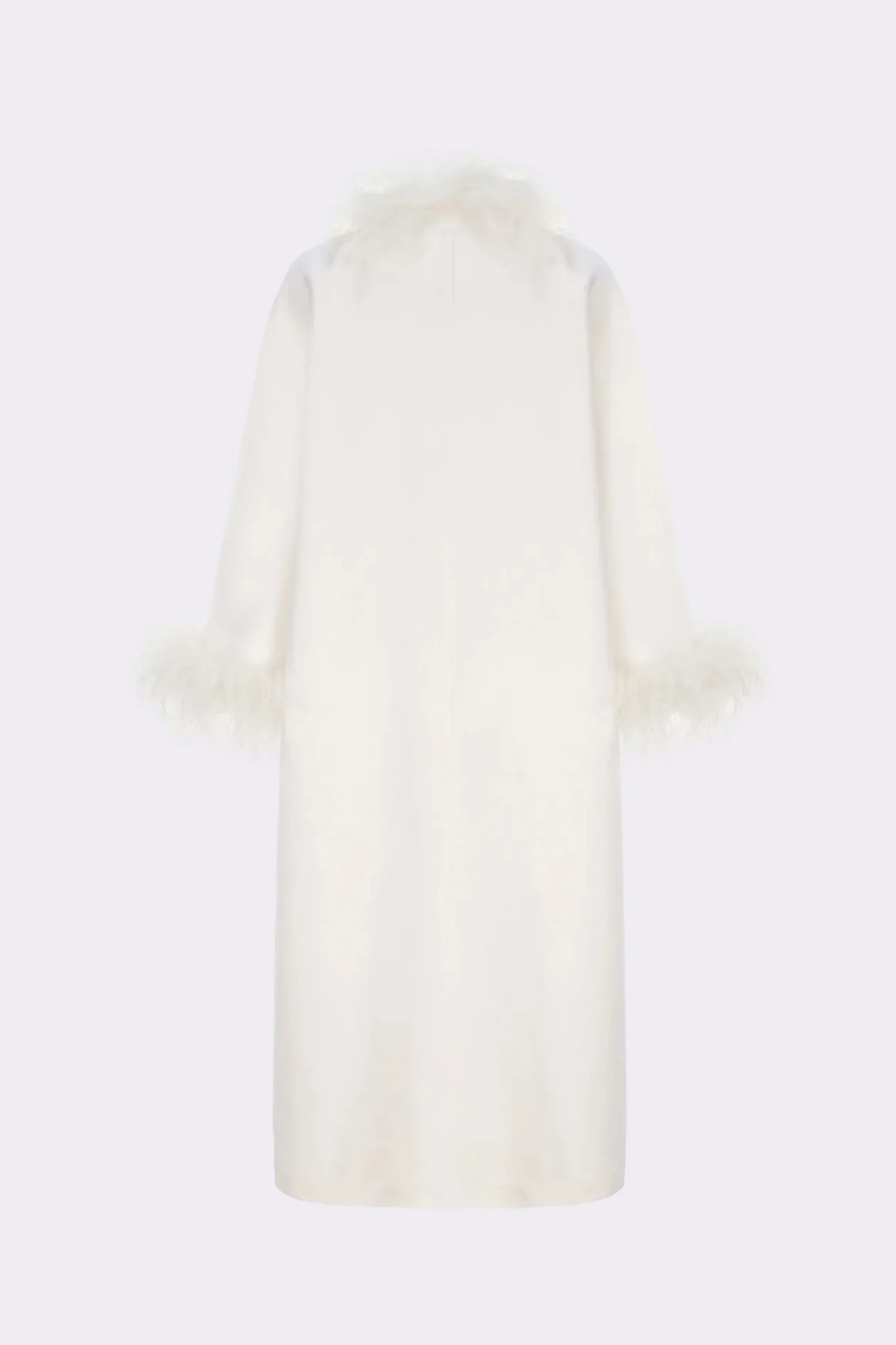 Nina Feather Coat (White) (Final Sale) - Image 11