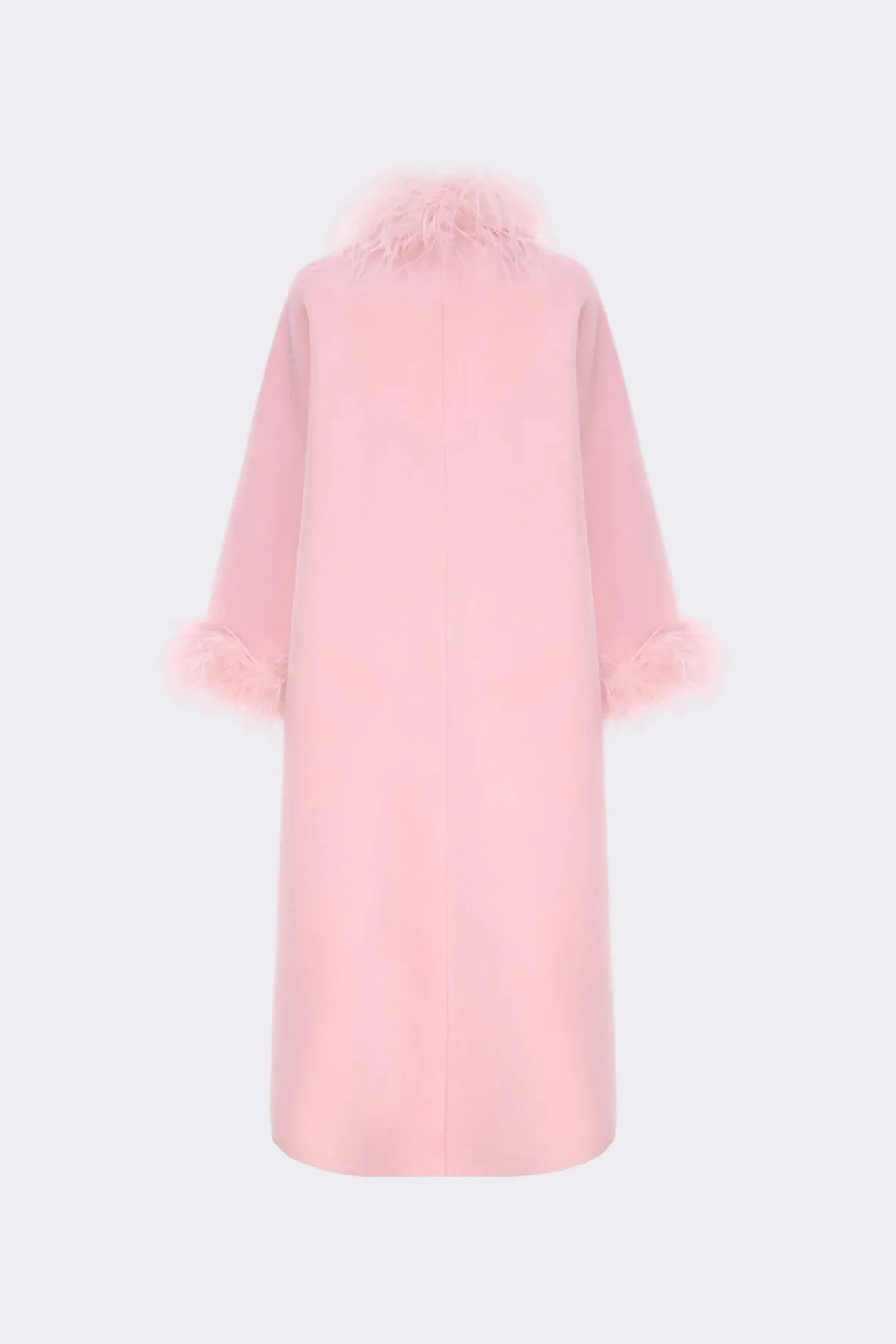Nina Feather Coat (Pink) (Final Sale) - Image 10