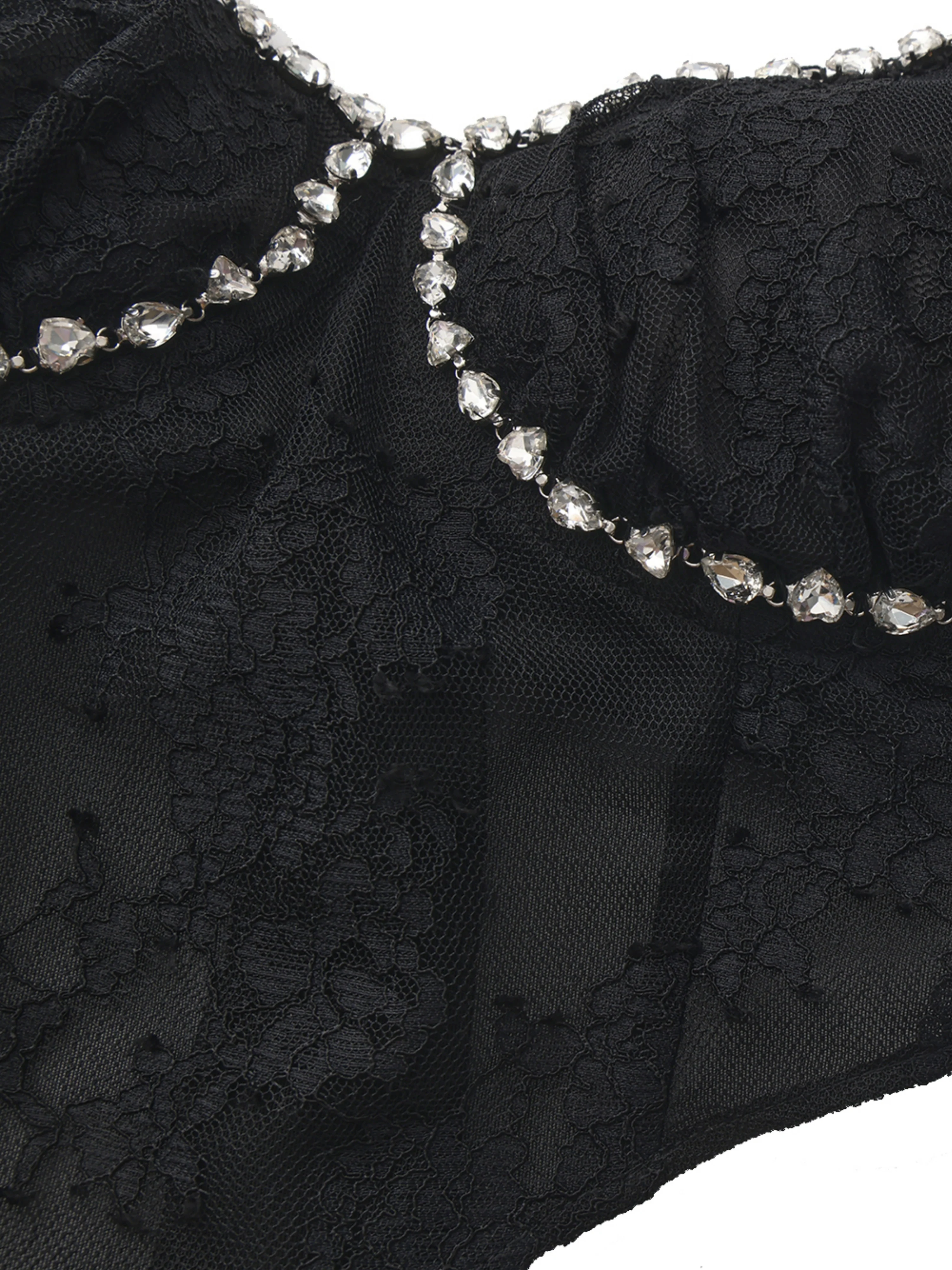 Noemi Lace Bow Black Top - Image 5